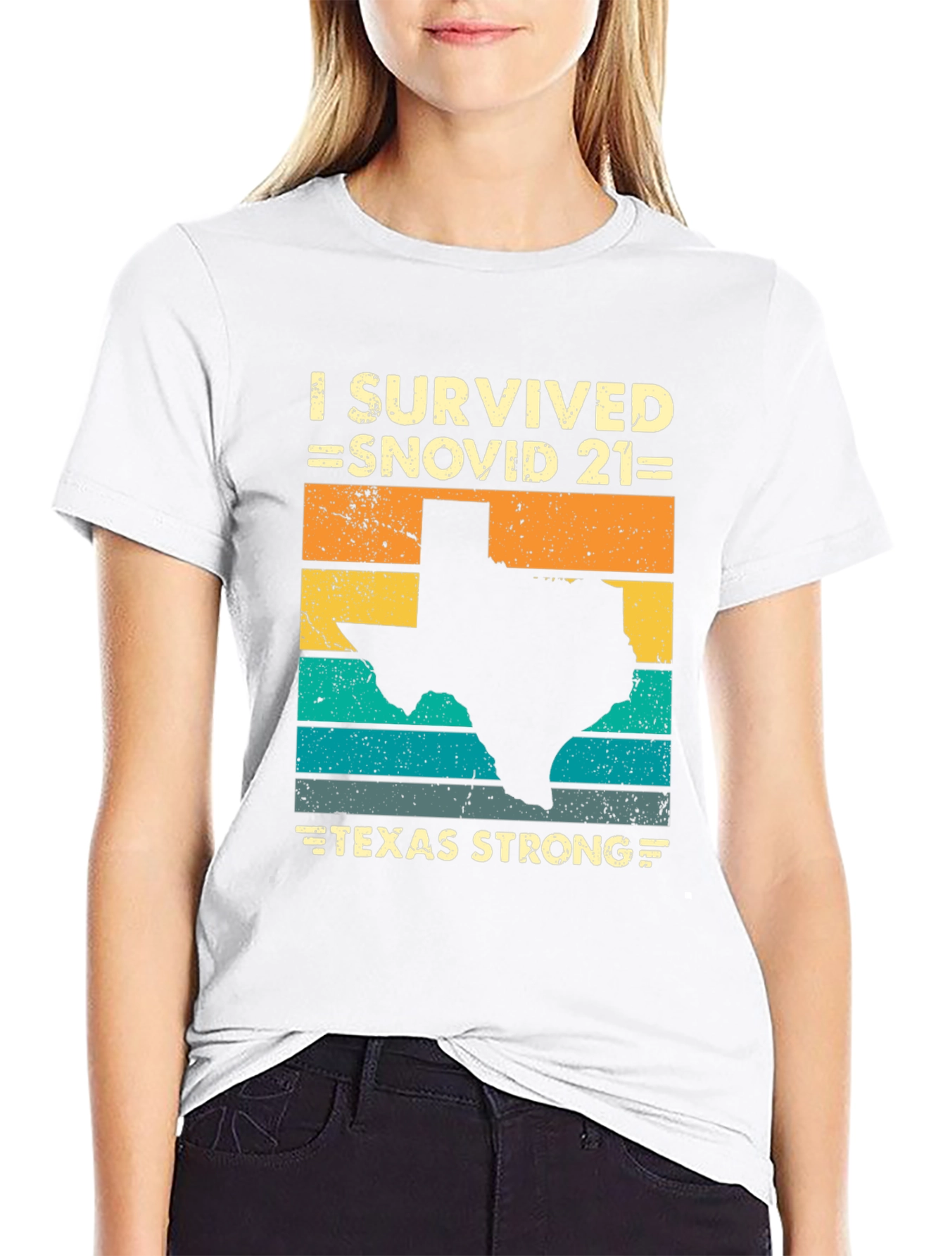 I Survived Snovid 21 Texas Strong T-Shirt