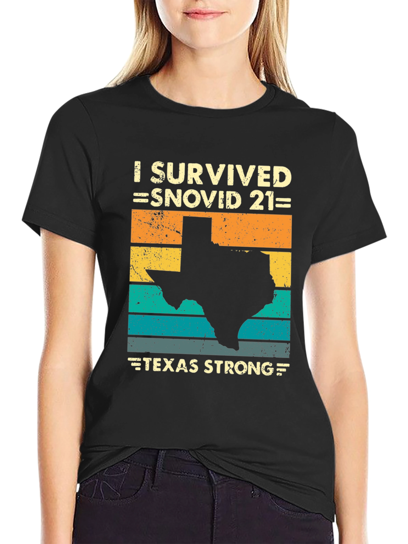 I Survived Snovid 21 Texas Strong T-Shirt