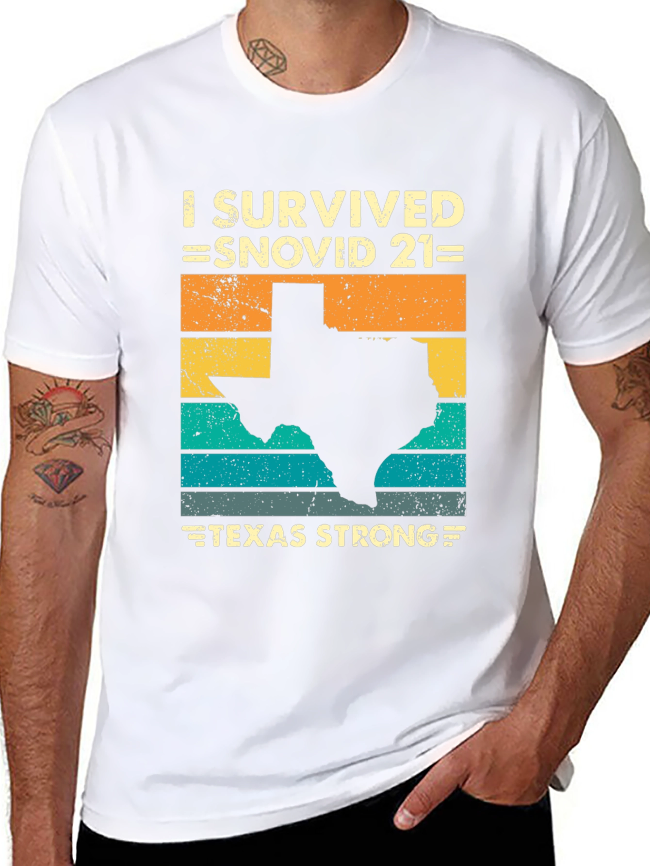 I Survived Snovid 21 Texas Strong T-Shirt
