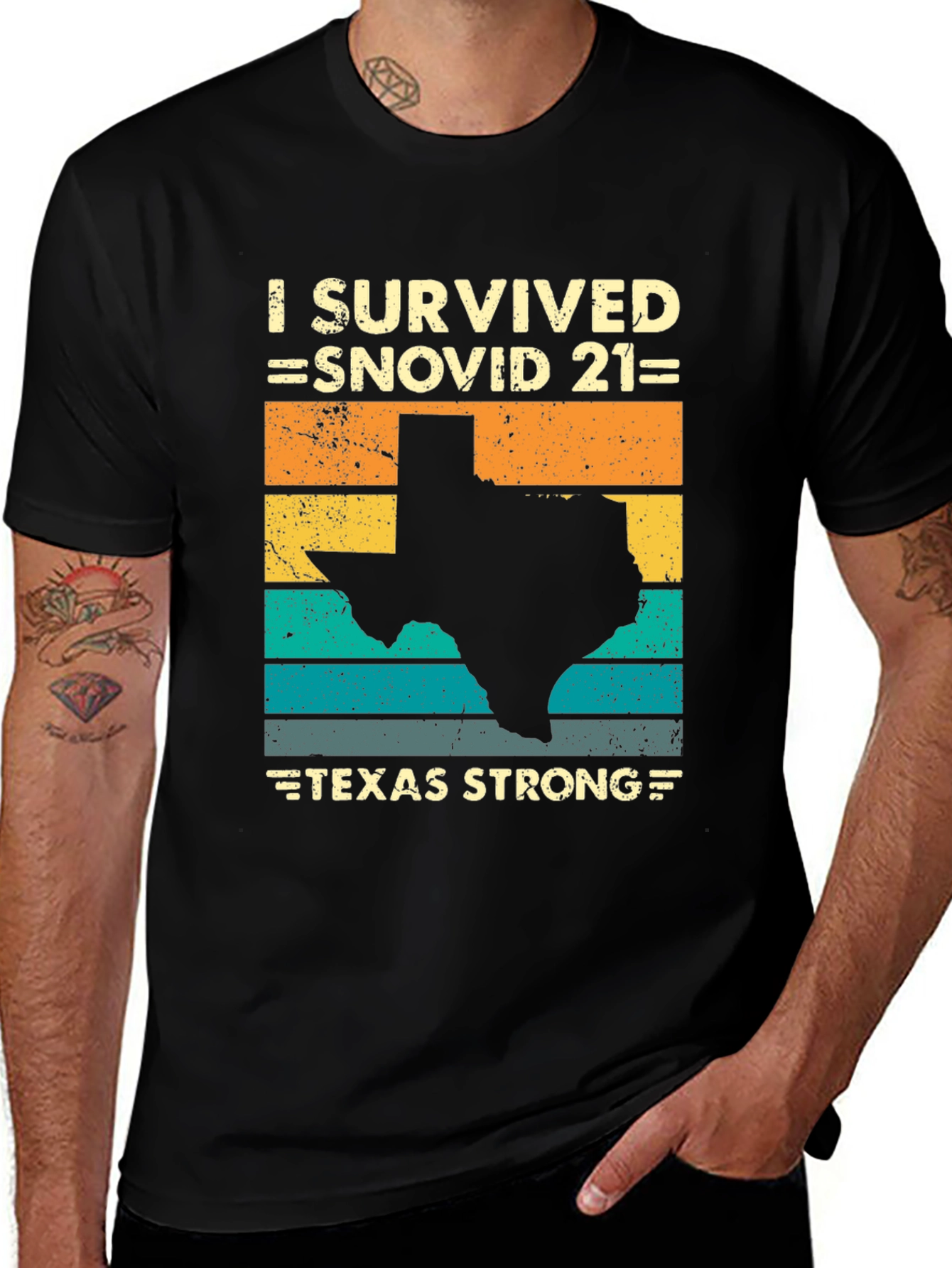 I Survived Snovid 21 Texas Strong T-Shirt