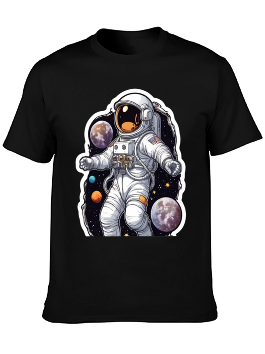 Astronaut Galaxy Graphic Tee - Cosmic Style