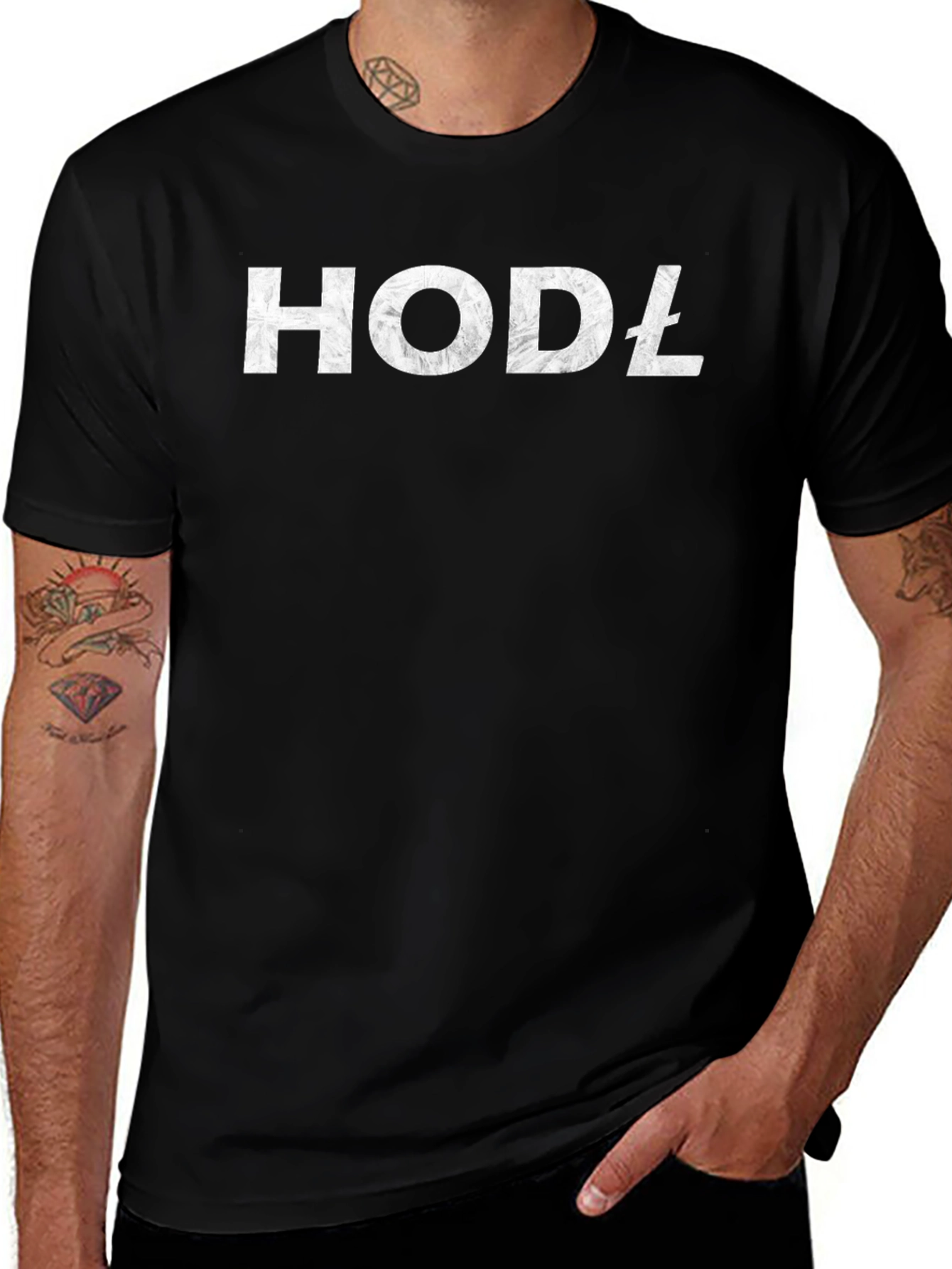 HODL Crypto T-Shirt - Black Cotton Tee