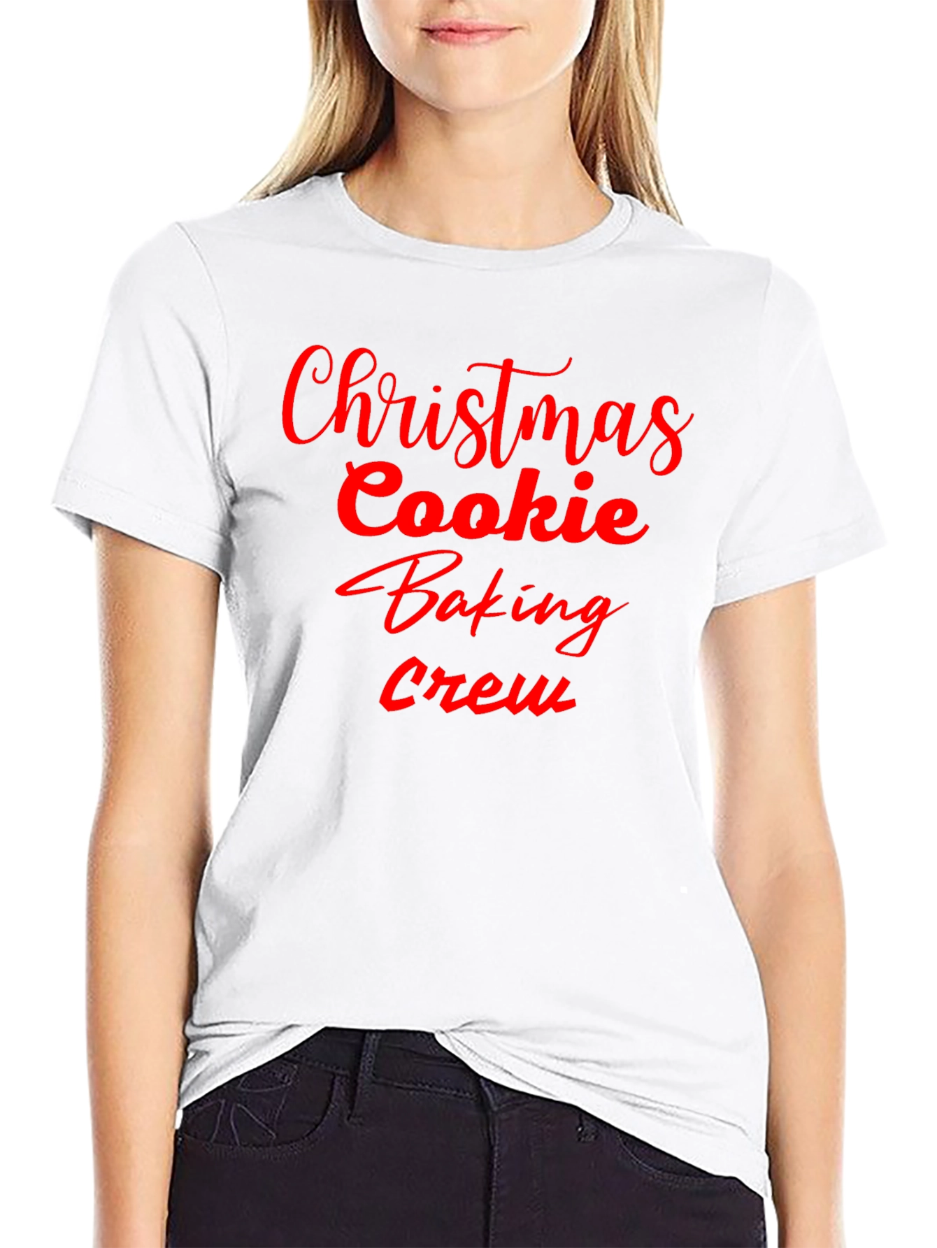 Christmas Cookie Baking Crew T-Shirt - Festive Holiday Tee
