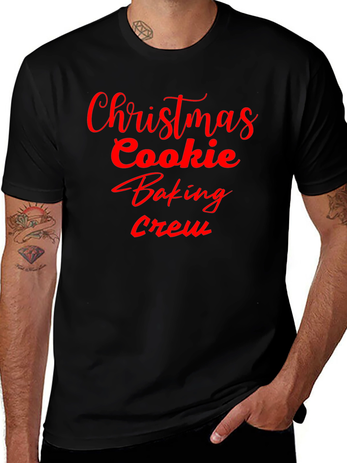 Christmas Cookie Baking Crew T-Shirt - Festive Holiday Tee