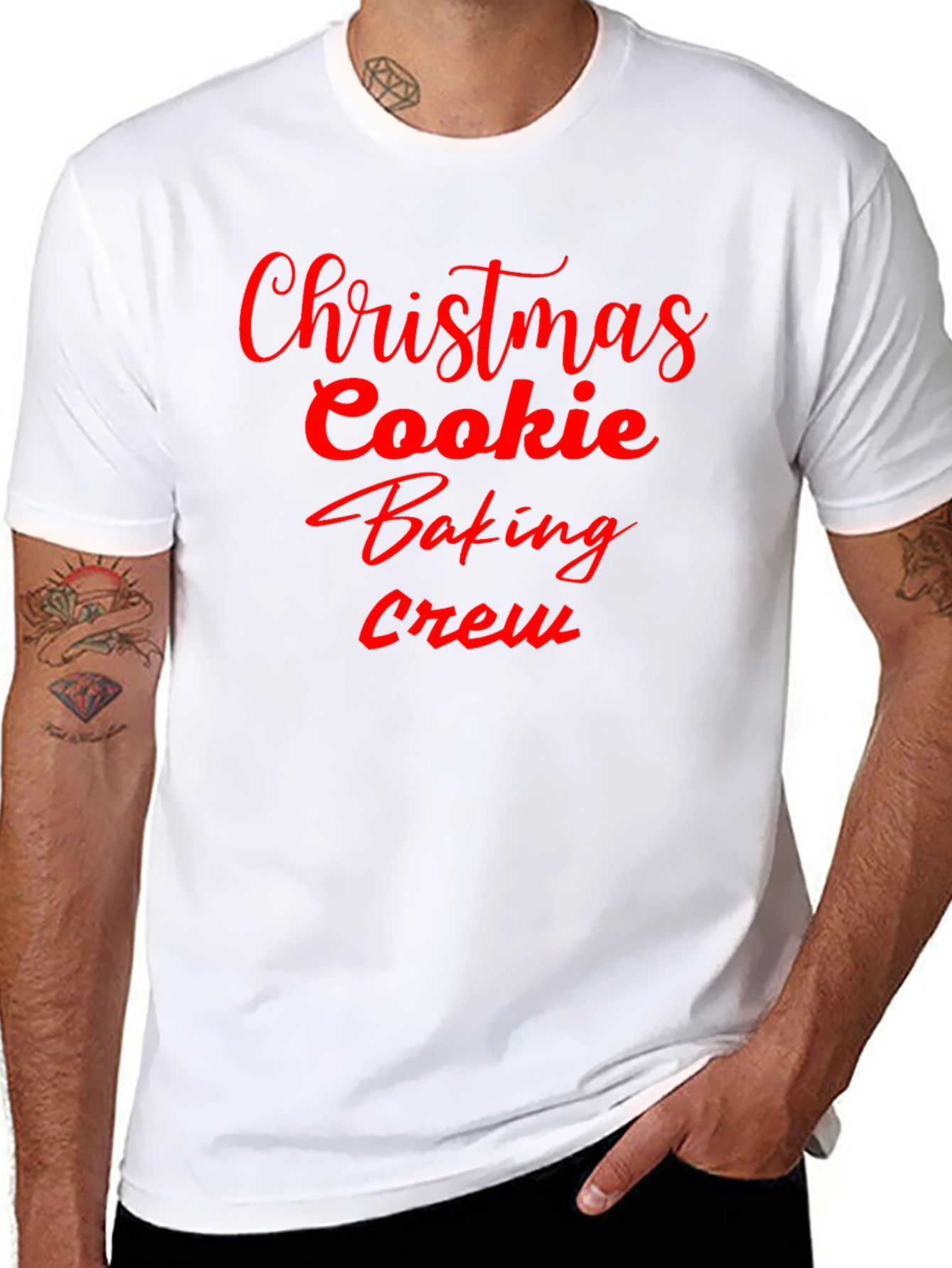 Christmas Cookie Baking Crew T-Shirt - Festive Holiday Tee