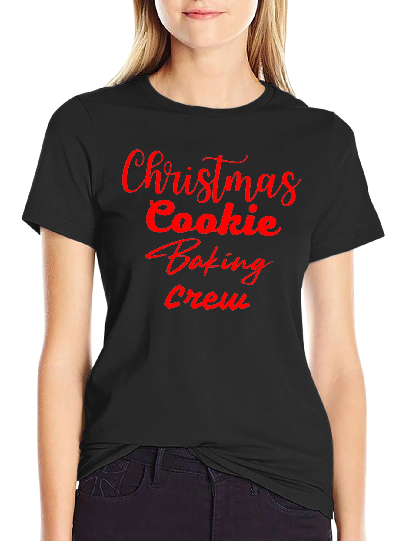Christmas Cookie Baking Crew T-Shirt - Festive Holiday Tee