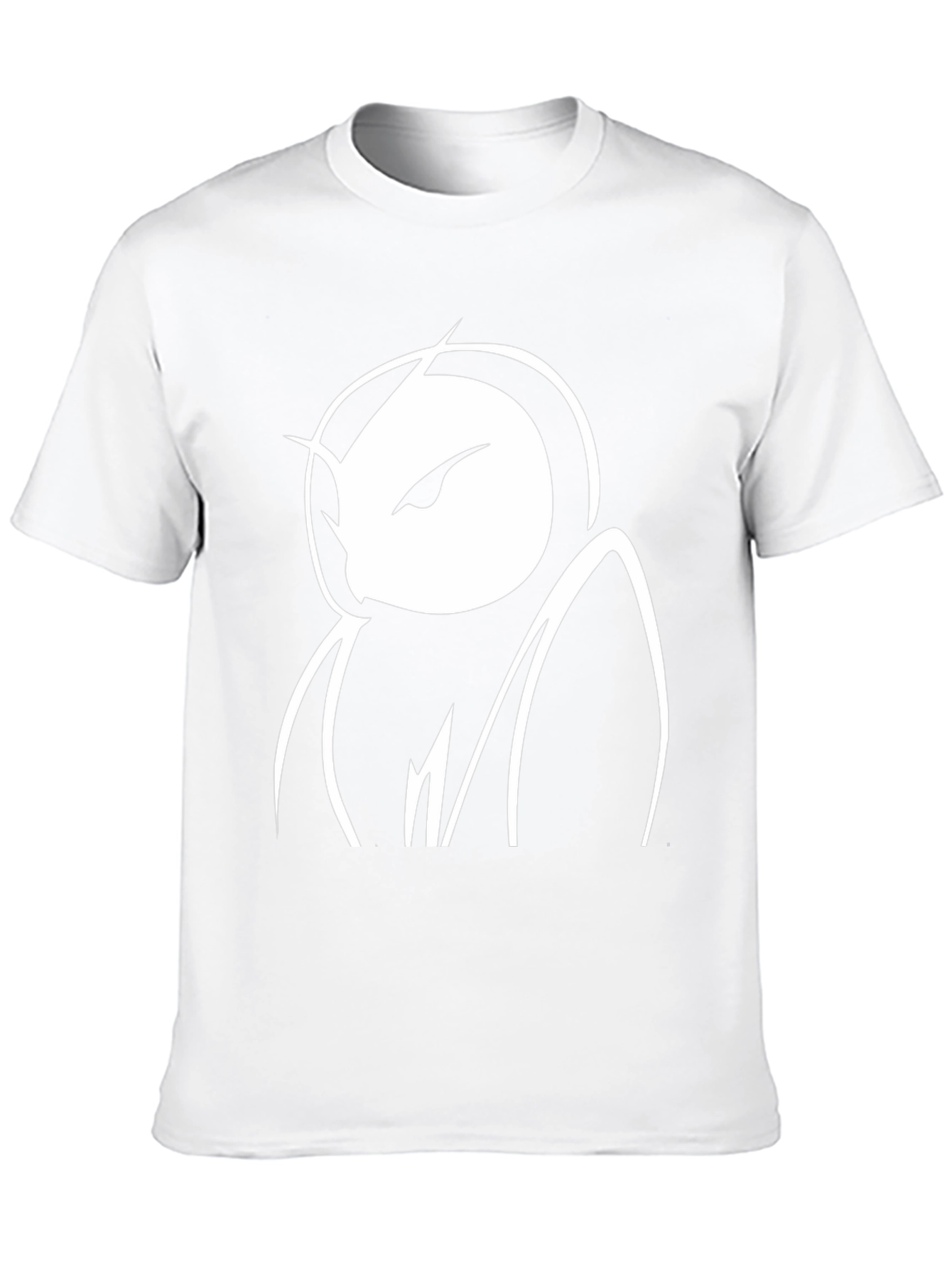 Abstract Owl Graphic Black T-Shirt