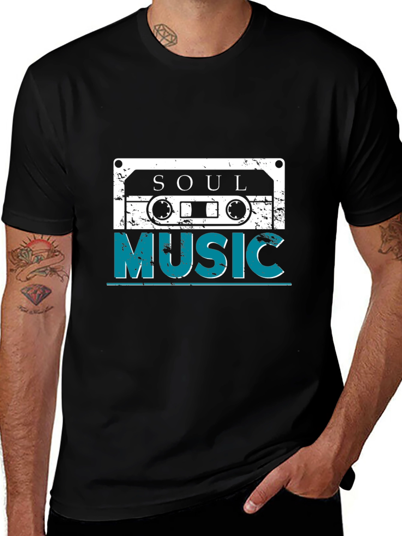 Retro Soul Music Cassette Graphic T-Shirt
