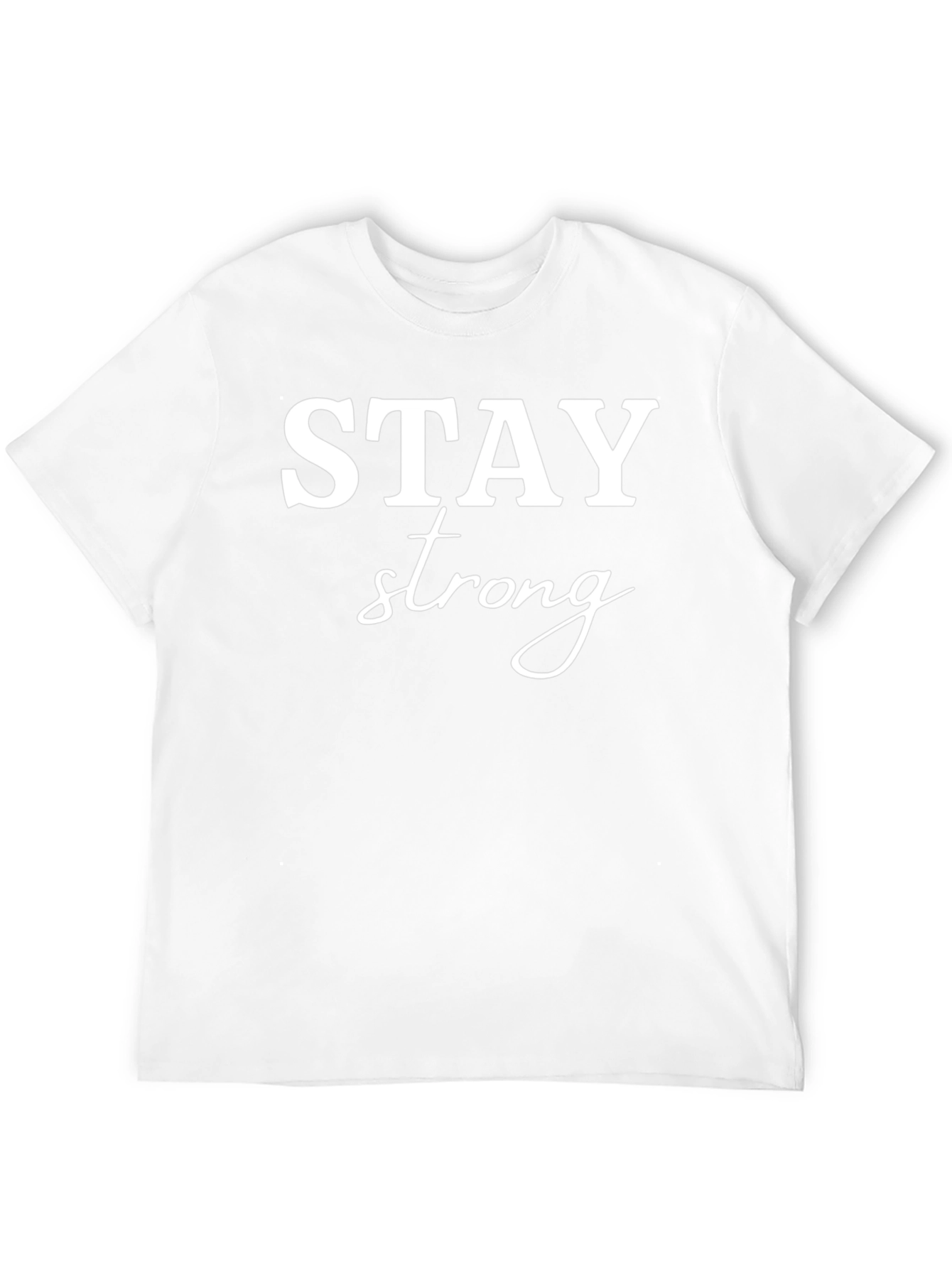 Stay Strong Black Graphic Tee Shirt