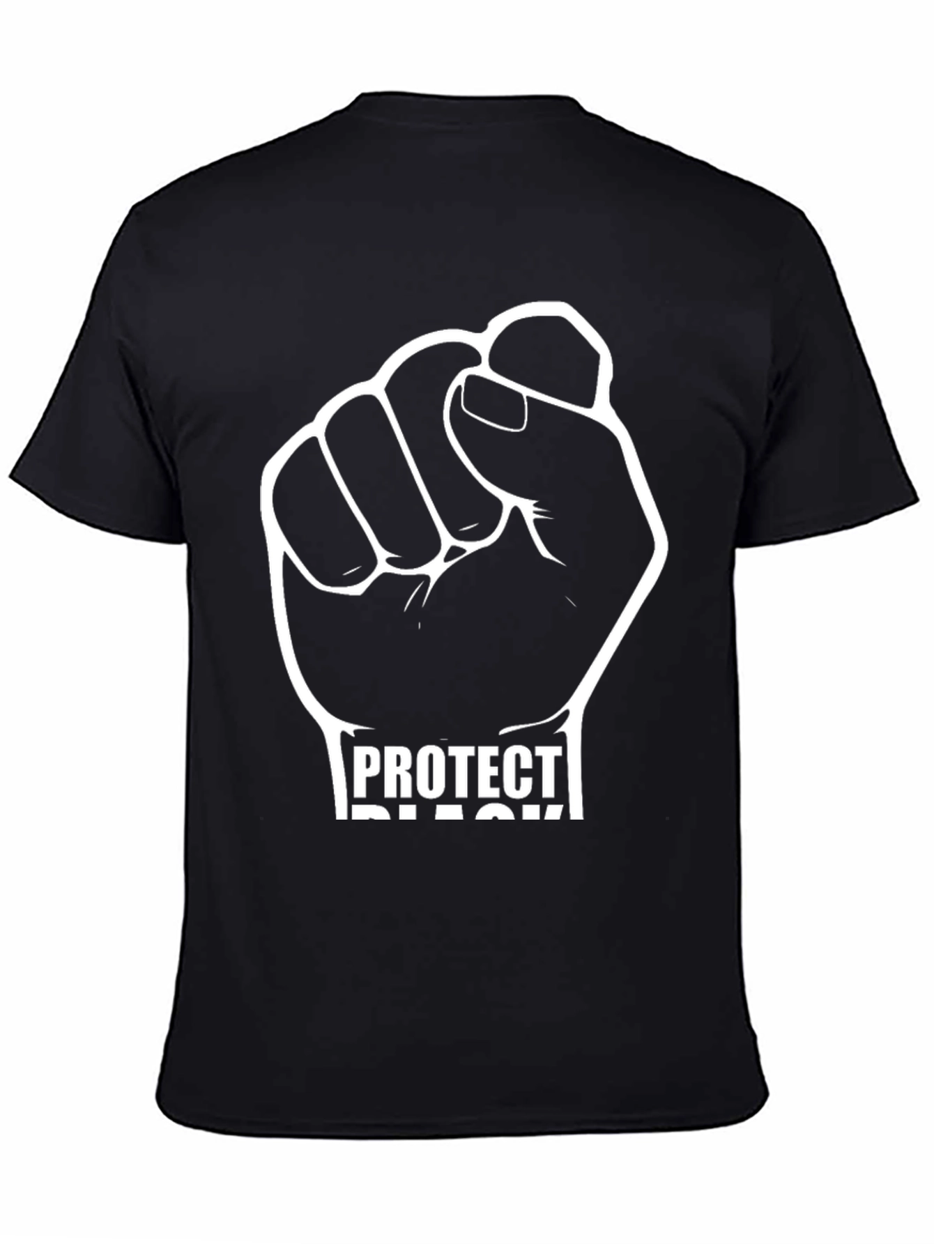 Protect Black Fist Graphic Tee - Black
