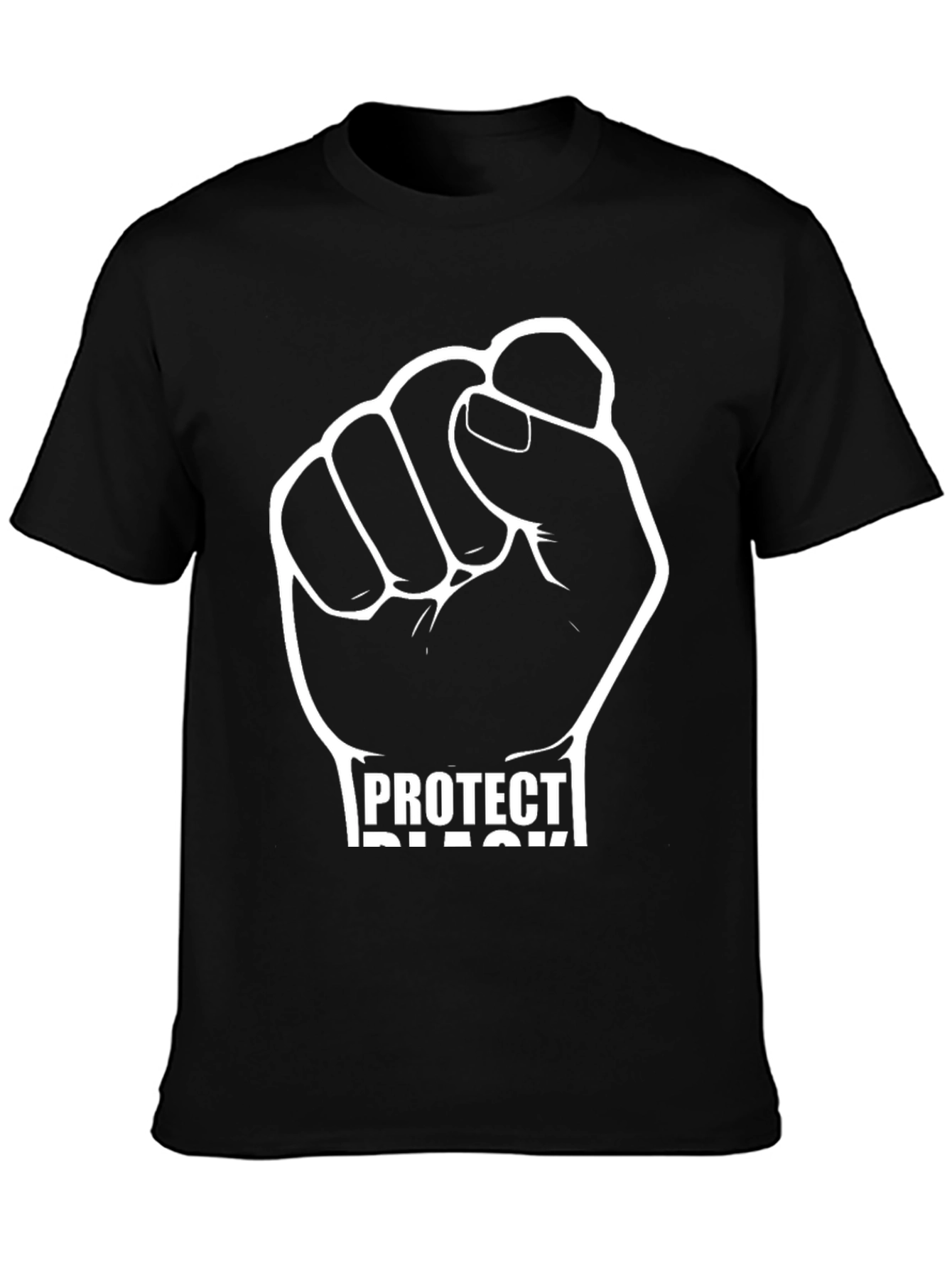Protect Black Fist Graphic Tee - Black