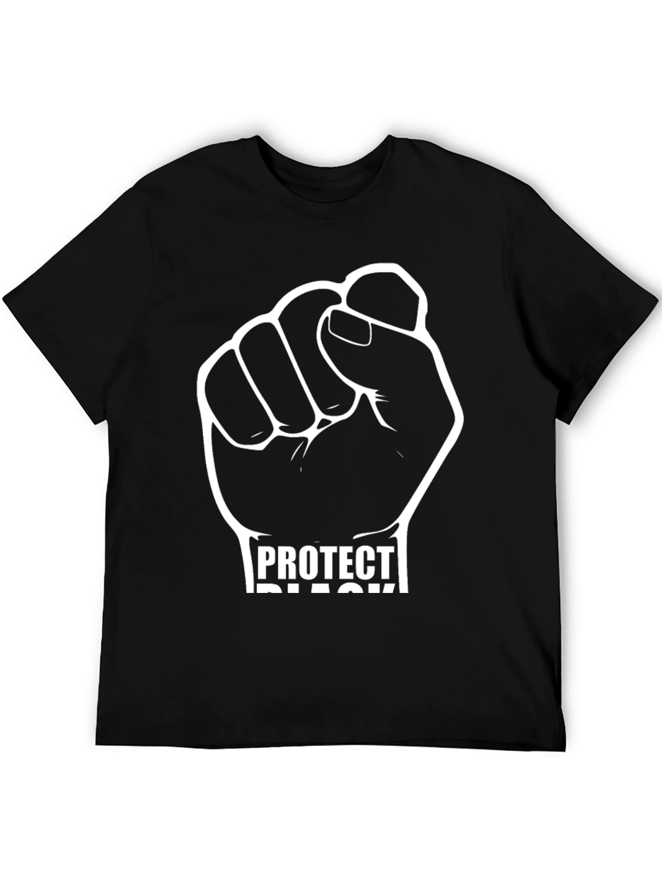 Protect Black Fist Graphic Tee - Black