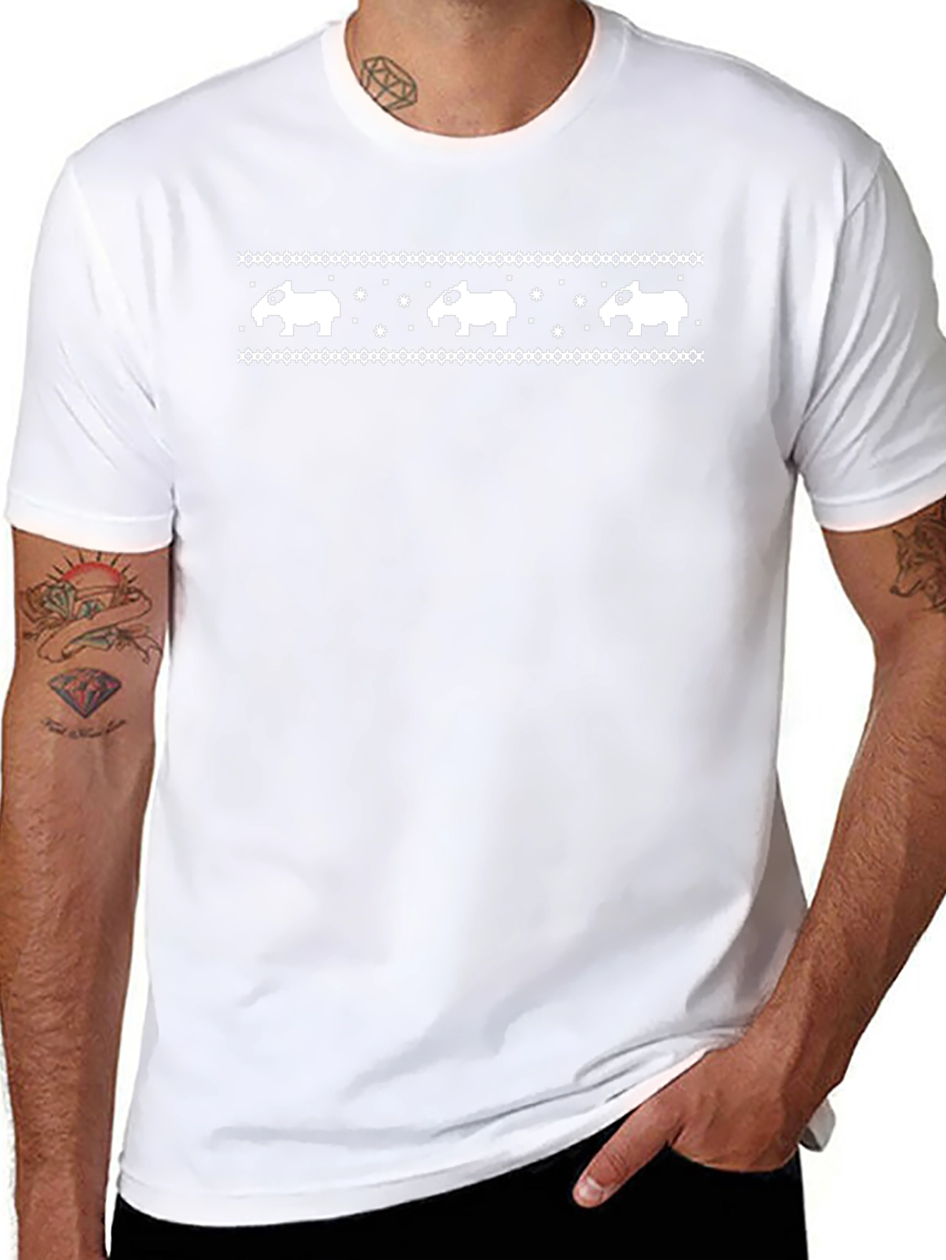 Pixel Tapir T-Shirt - Cute Animal Graphic Tee