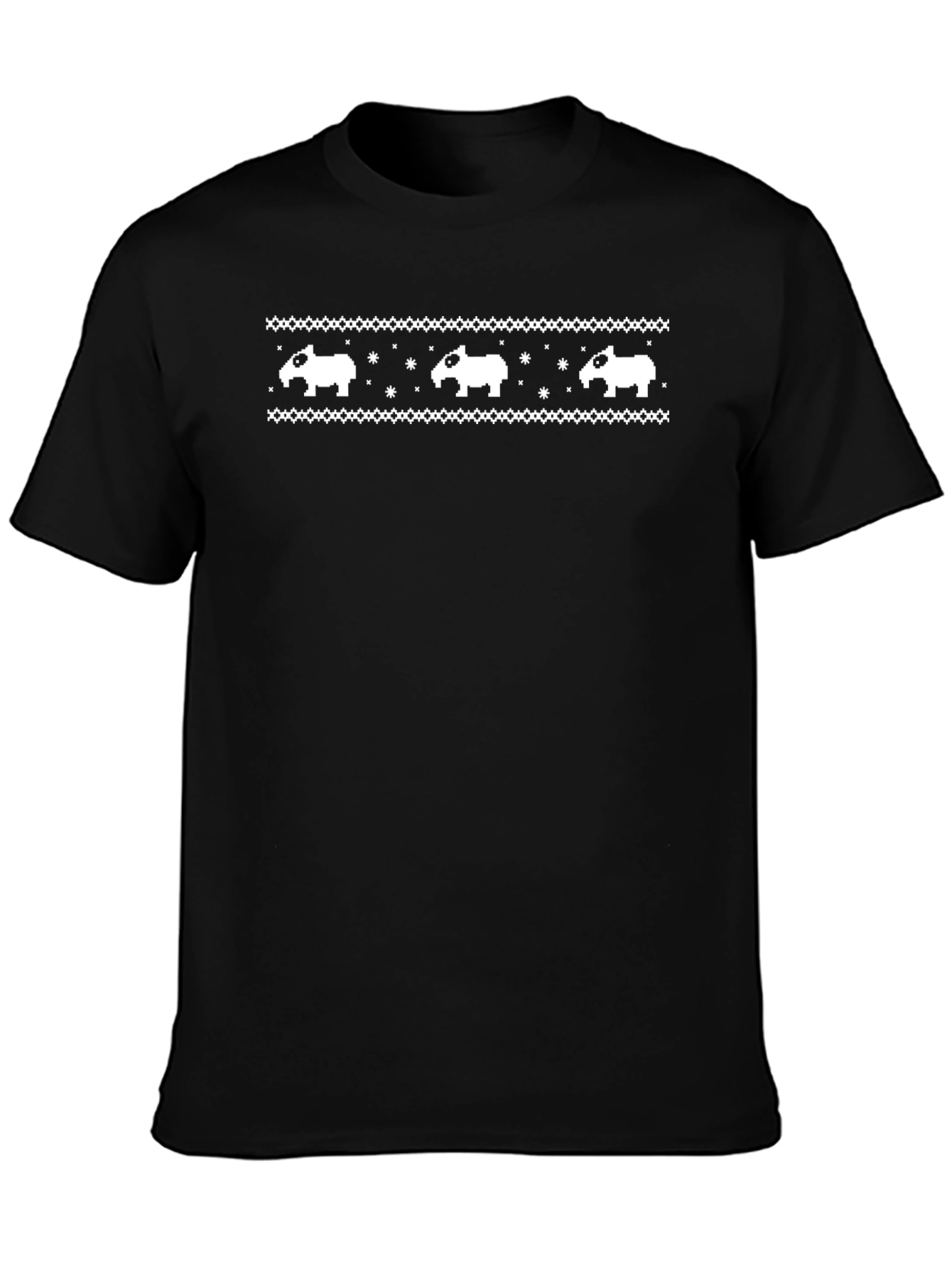 Pixel Tapir T-Shirt - Cute Animal Graphic Tee