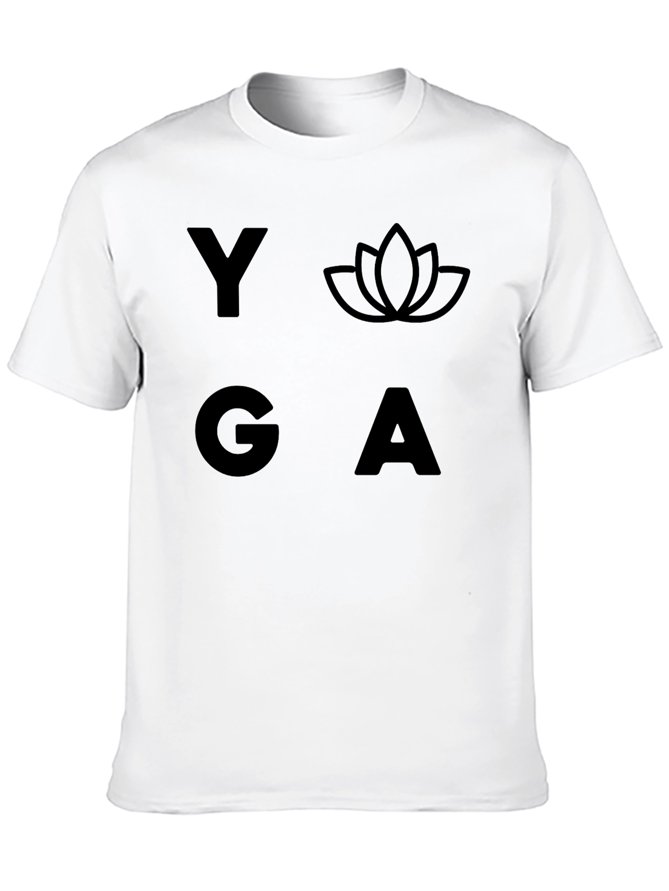 Yoga Graphic Black T-Shirt for Men
