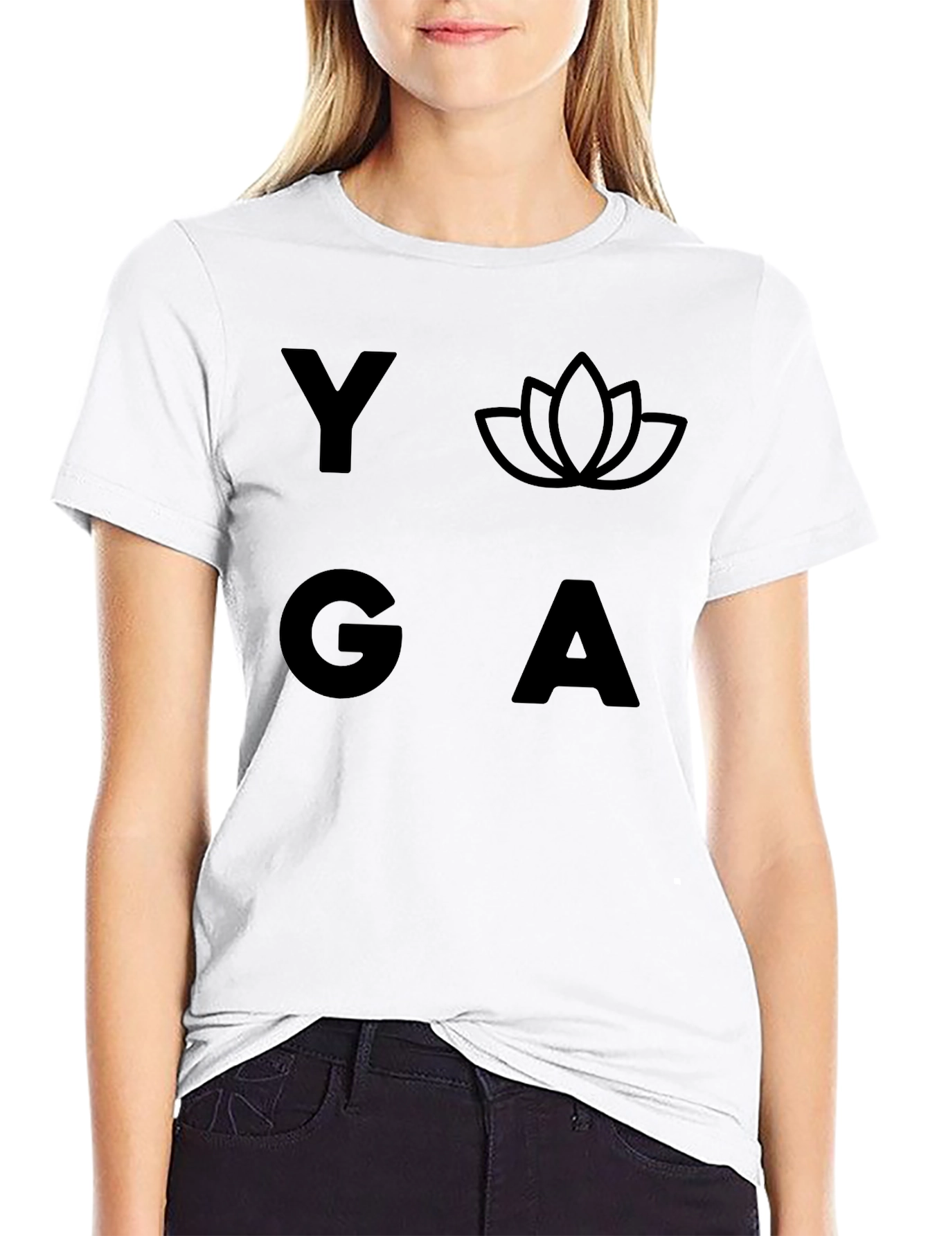 Yoga Graphic Black T-Shirt for Men