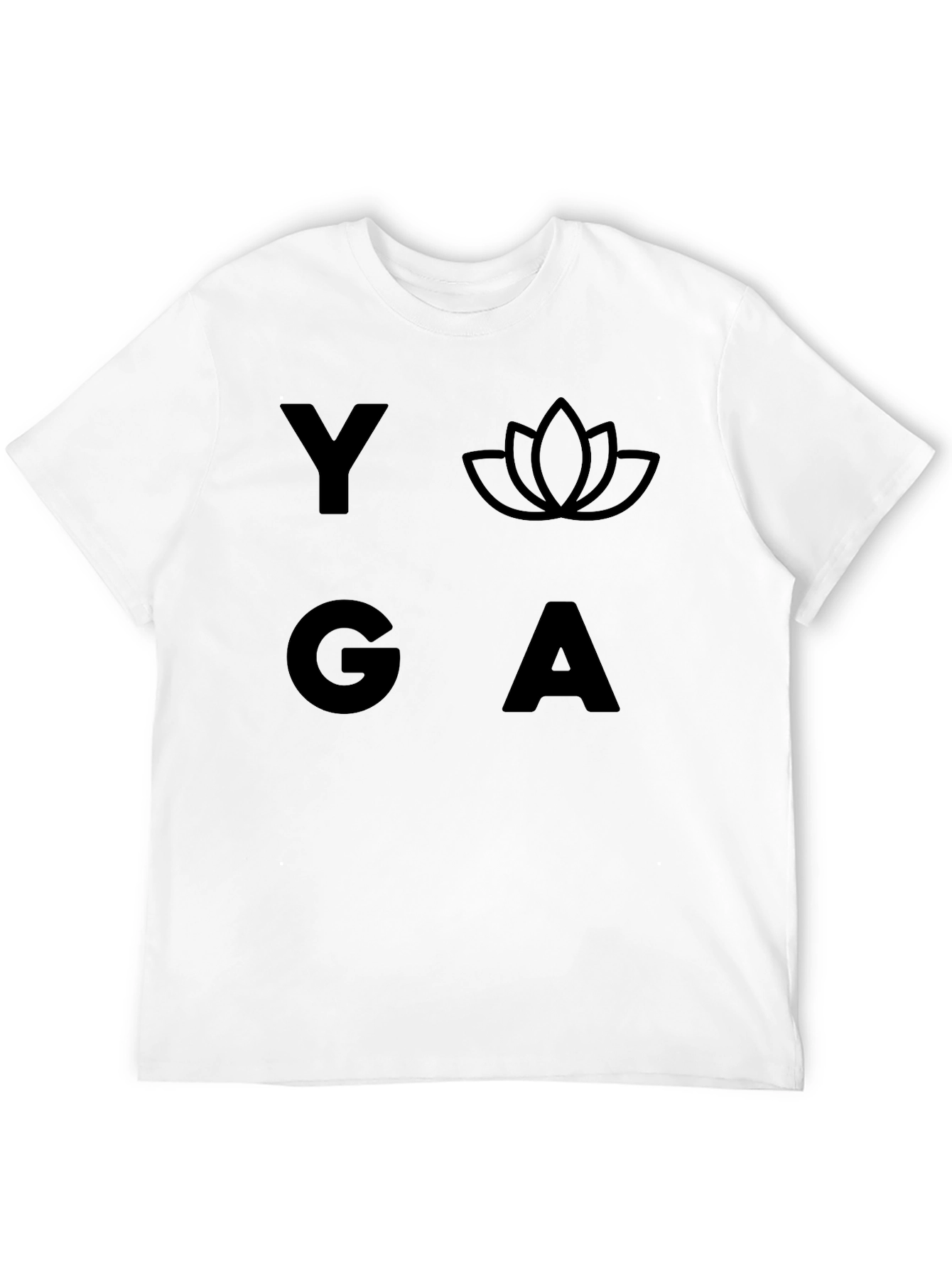 Yoga Graphic Black T-Shirt for Men