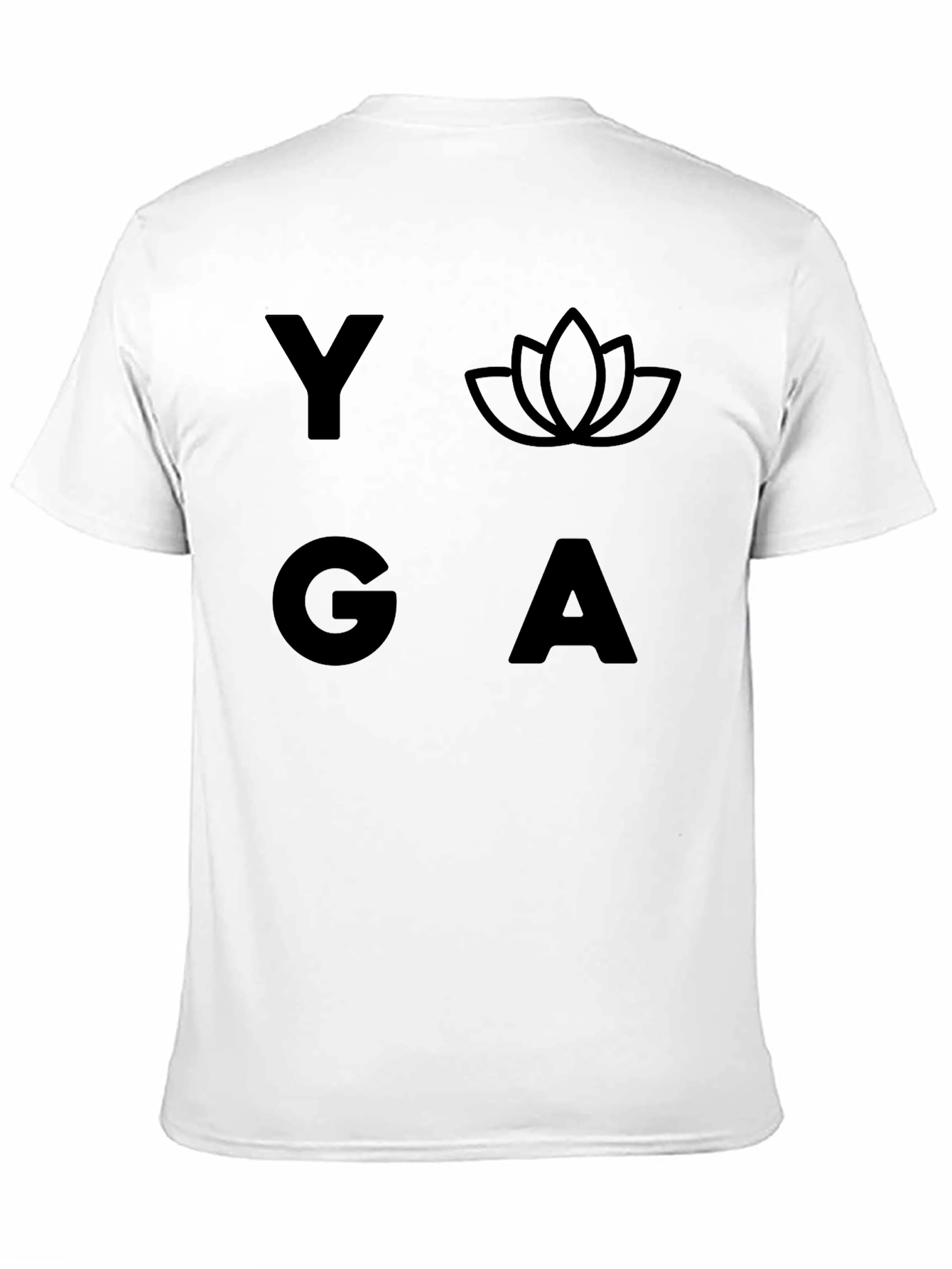 Yoga Graphic Black T-Shirt for Men