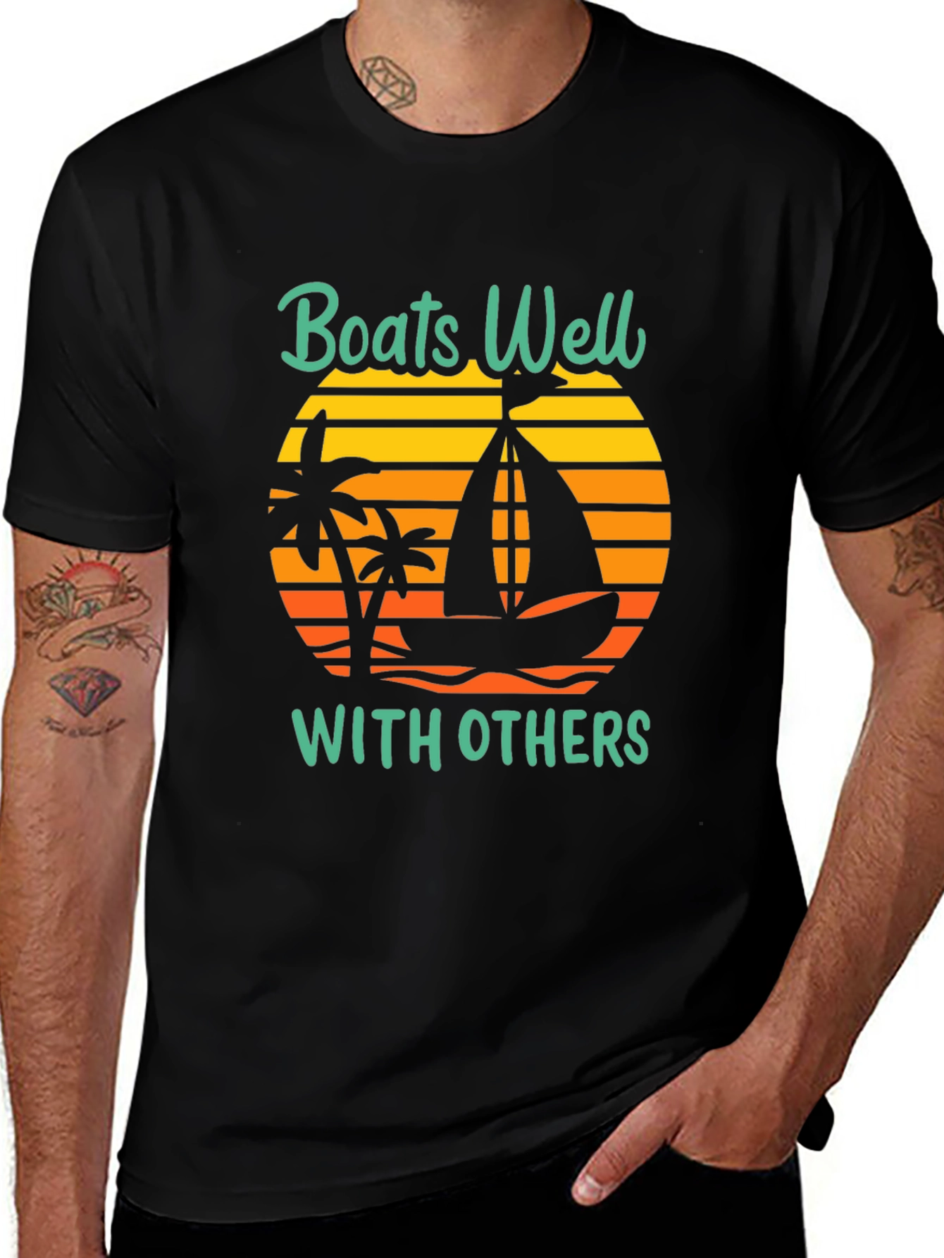 Boats Well With Others Graphic Tee