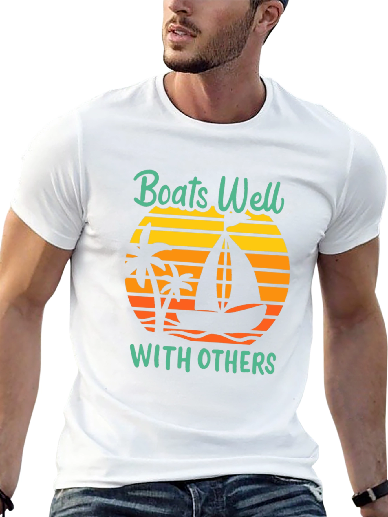 Boats Well With Others Graphic Tee