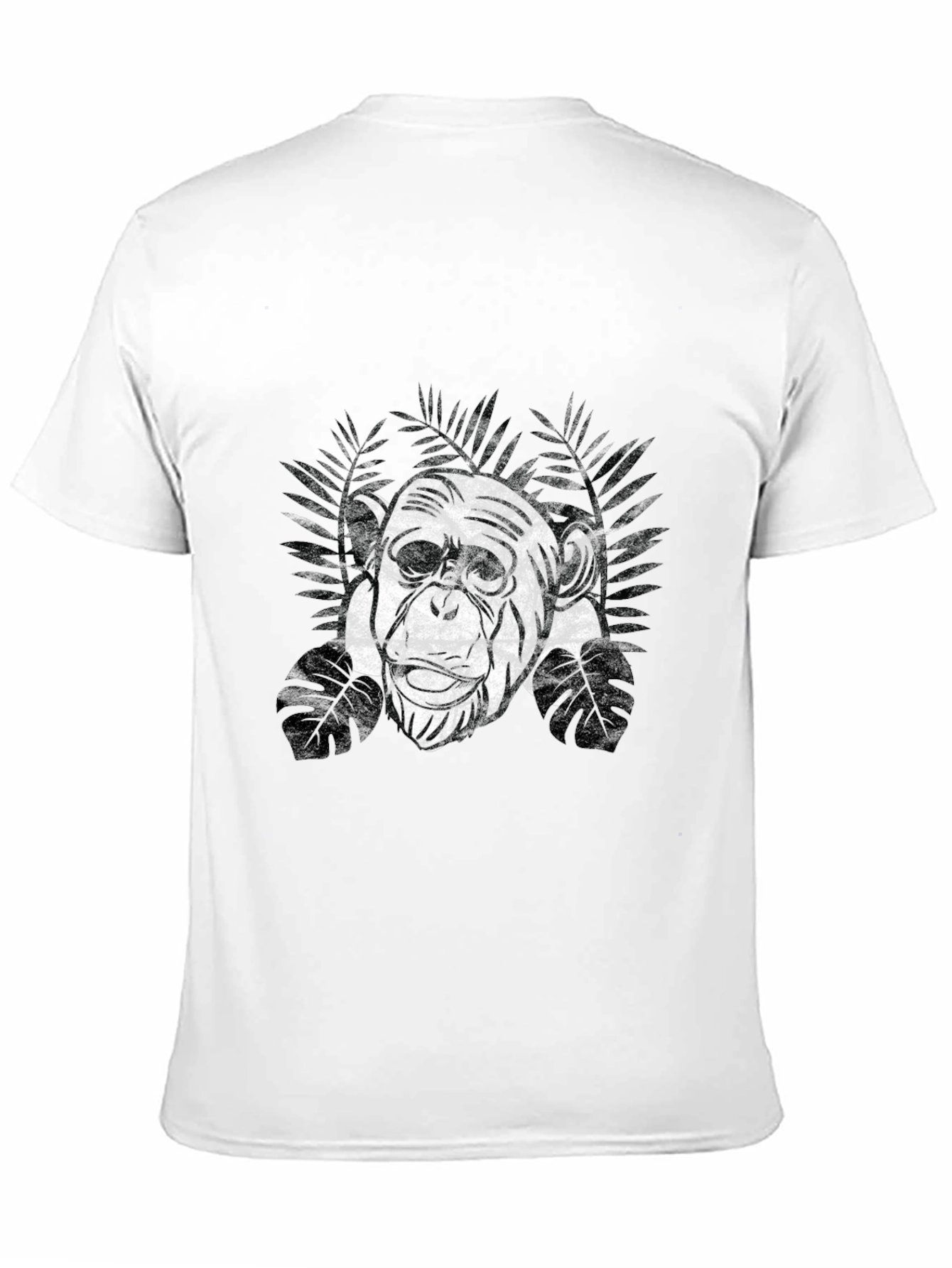 Chimpanzee Graphic Tee - Black