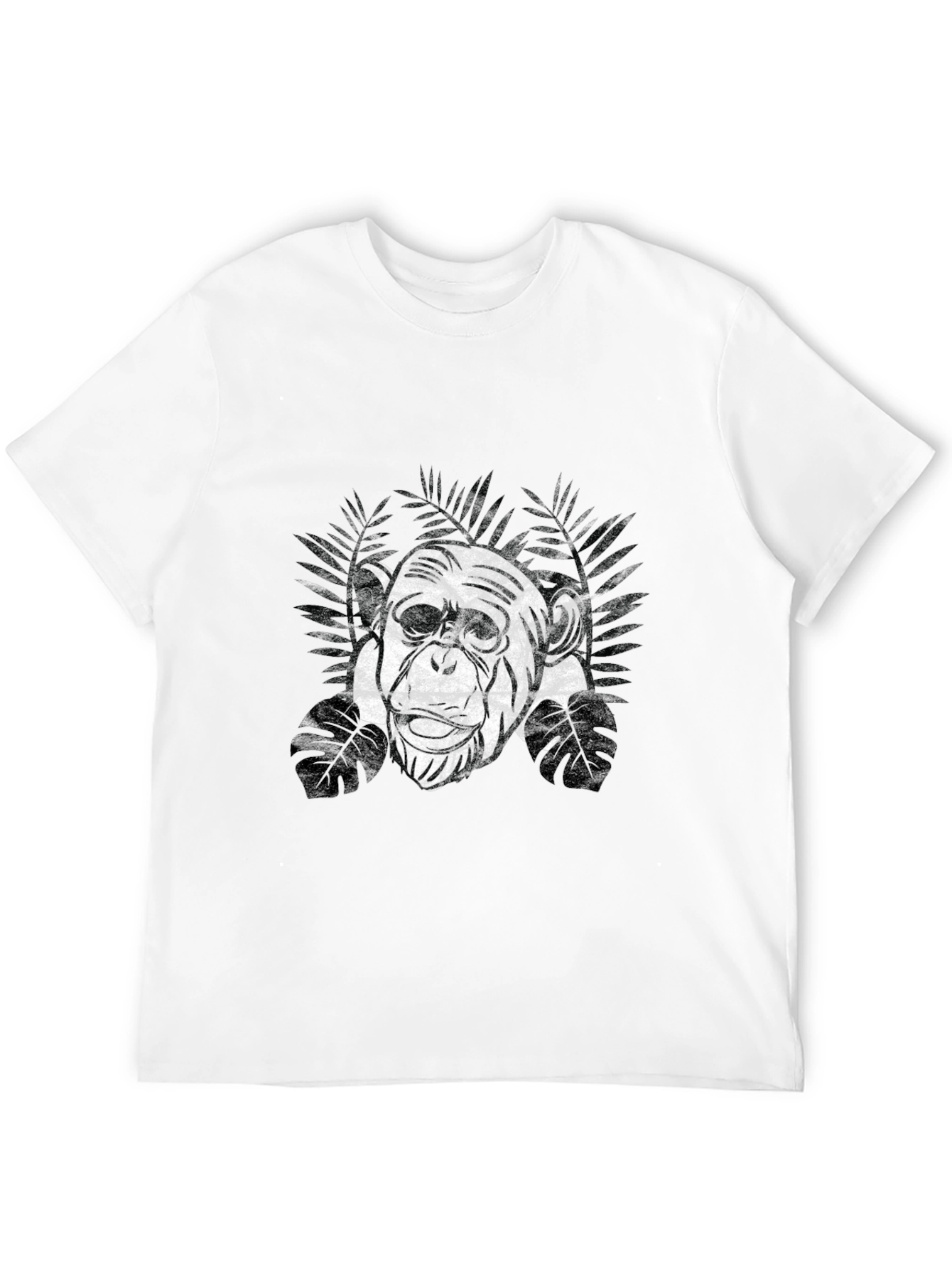Chimpanzee Graphic Tee - Black