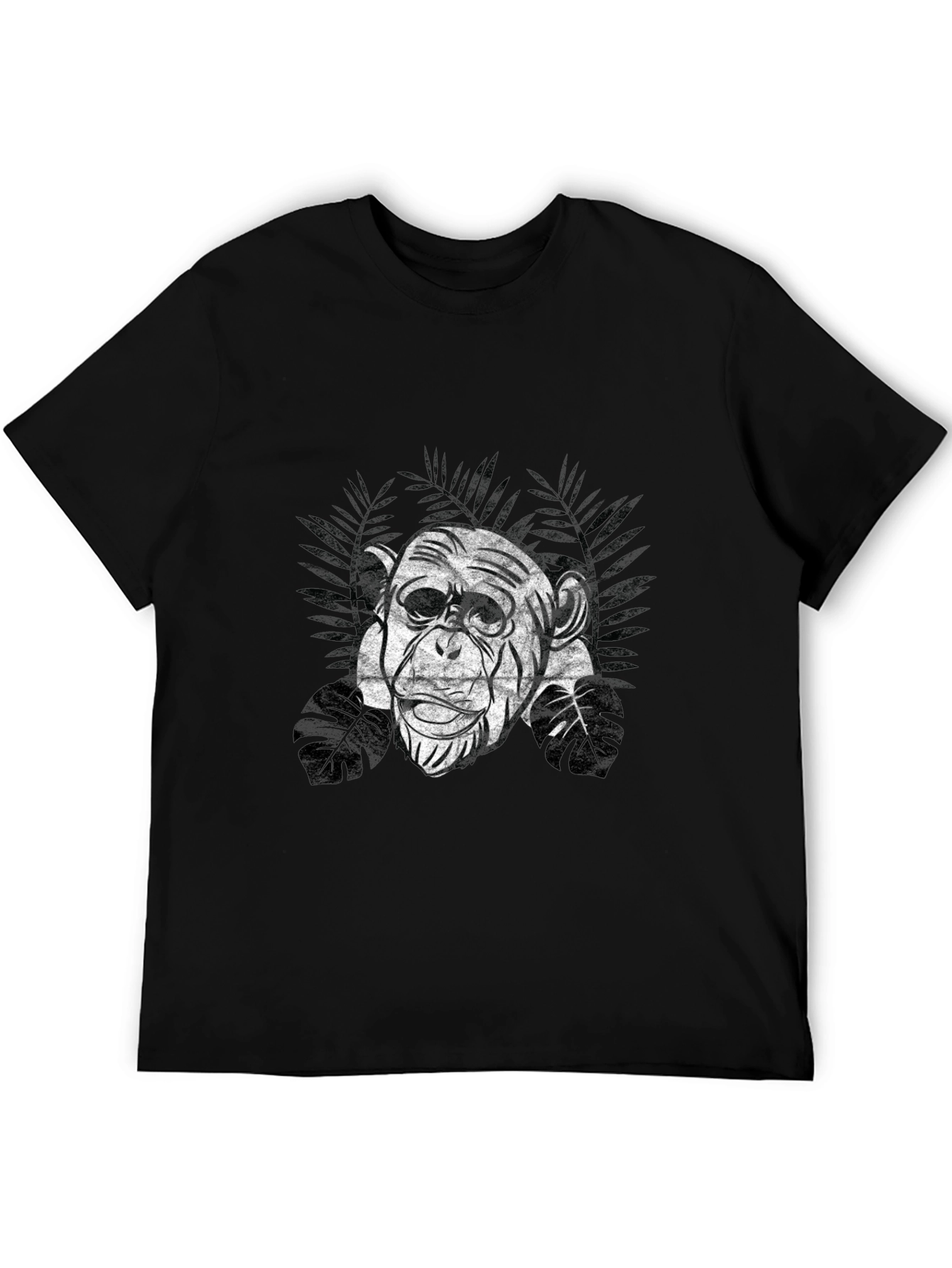 Chimpanzee Graphic Tee - Black