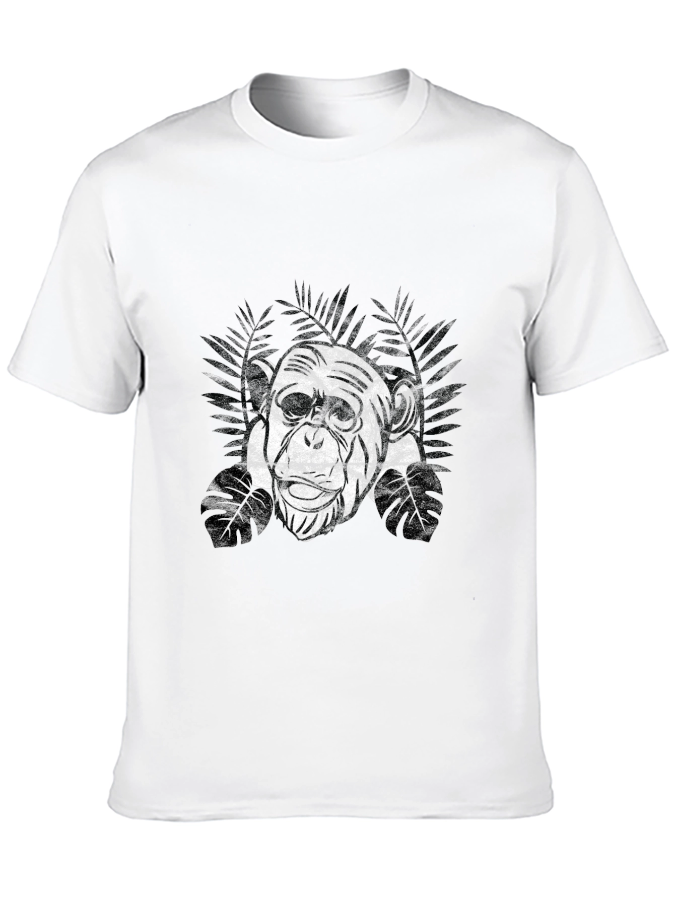 Chimpanzee Graphic Tee - Black