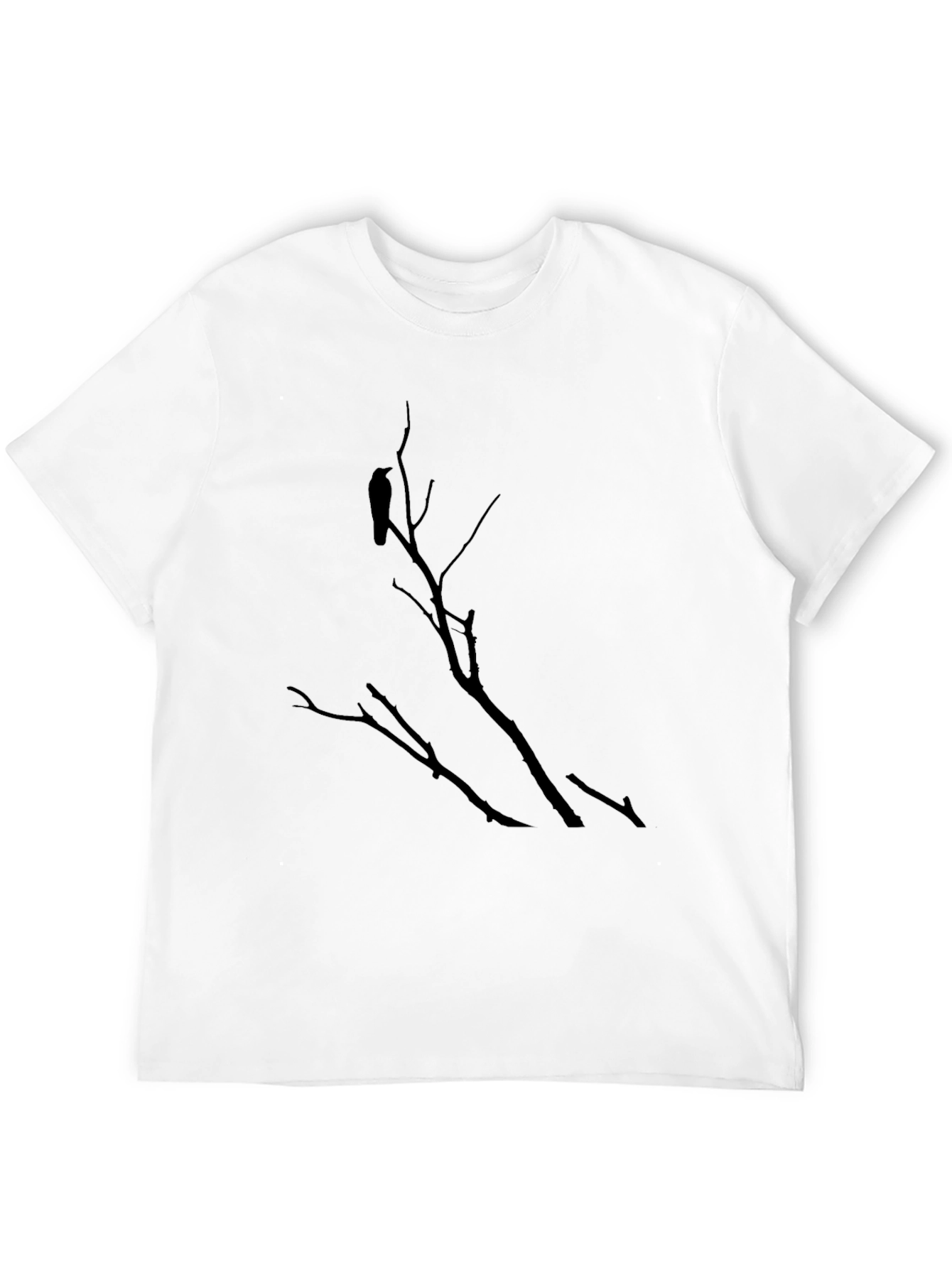 Raven on Branch Black Graphic Tee
