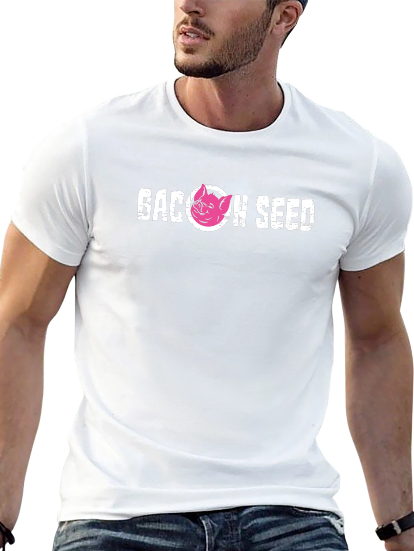Bacon Seed Graphic Tee - Black Cotton