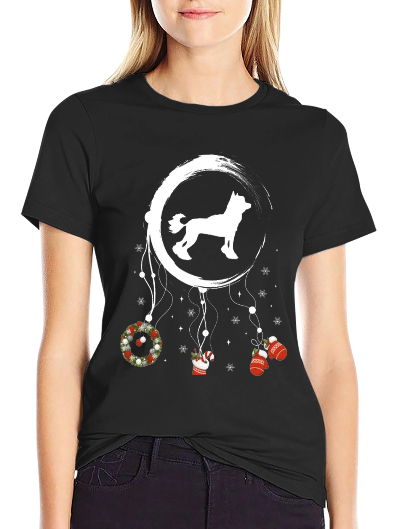 Holiday Husky Dreamcatcher Tee