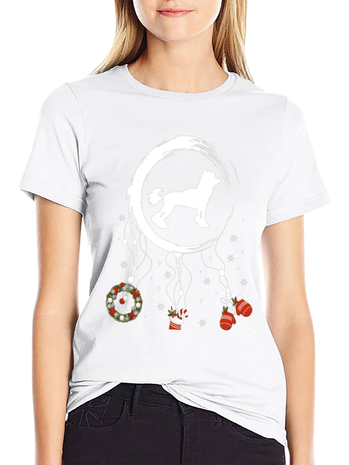 Holiday Husky Dreamcatcher Tee