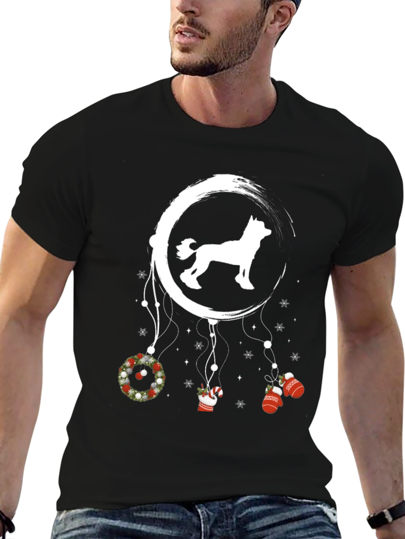 Holiday Husky Dreamcatcher Tee