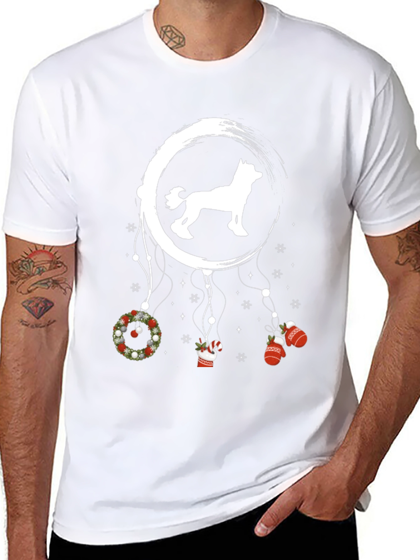 Holiday Husky Dreamcatcher Tee
