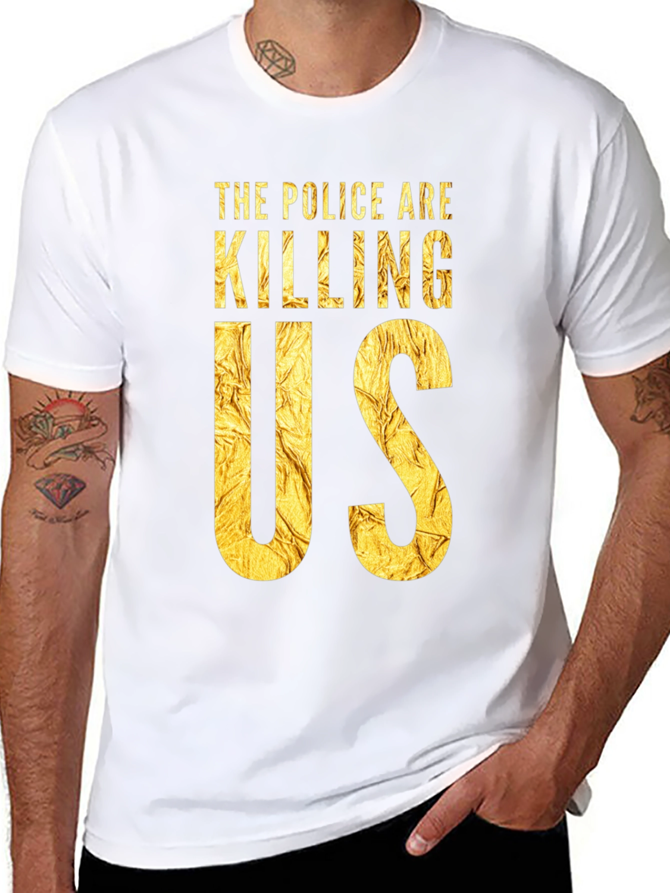 The Police Are Killing Us Black T-Shirt