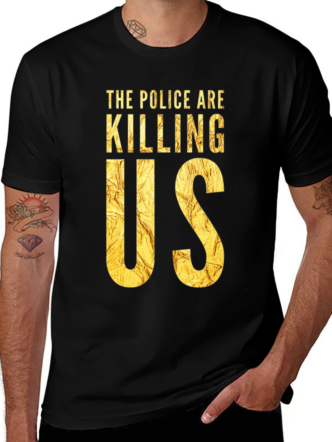 The Police Are Killing Us Black T-Shirt