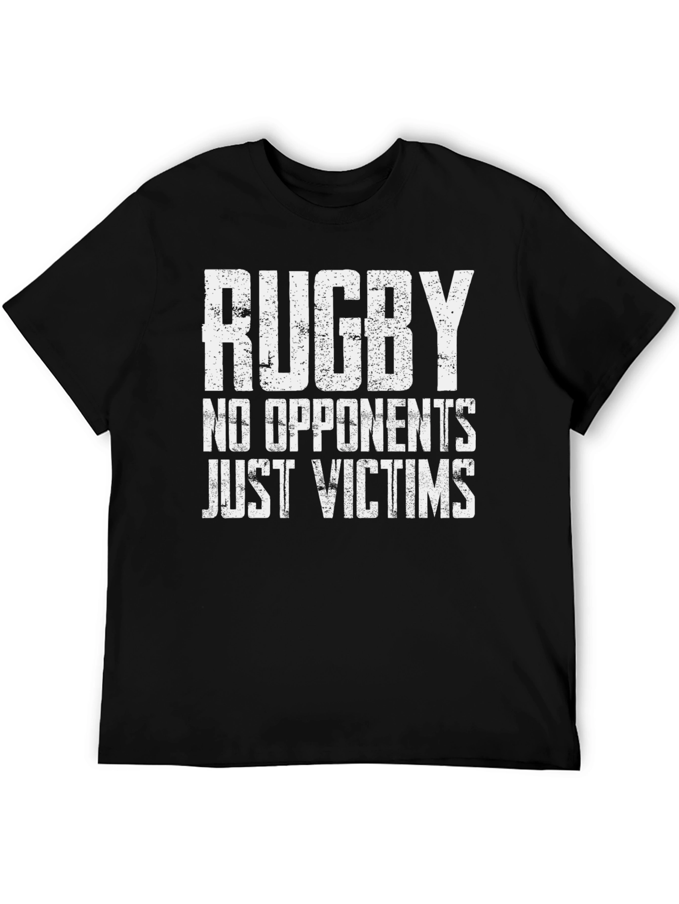 Rugby No Opponents Just Victims Black T-Shirt