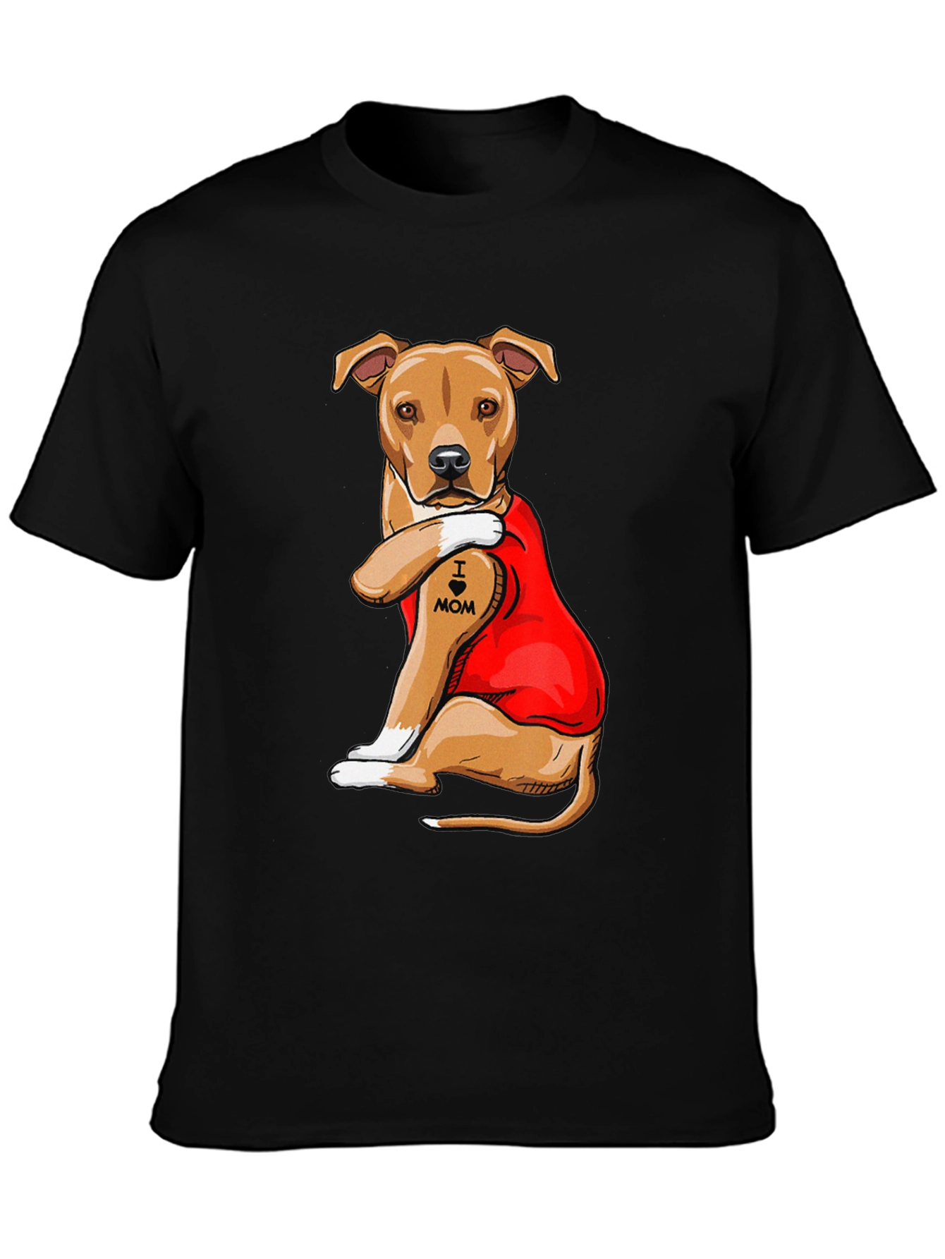 I Heart Mom Dog T-Shirt - Mens