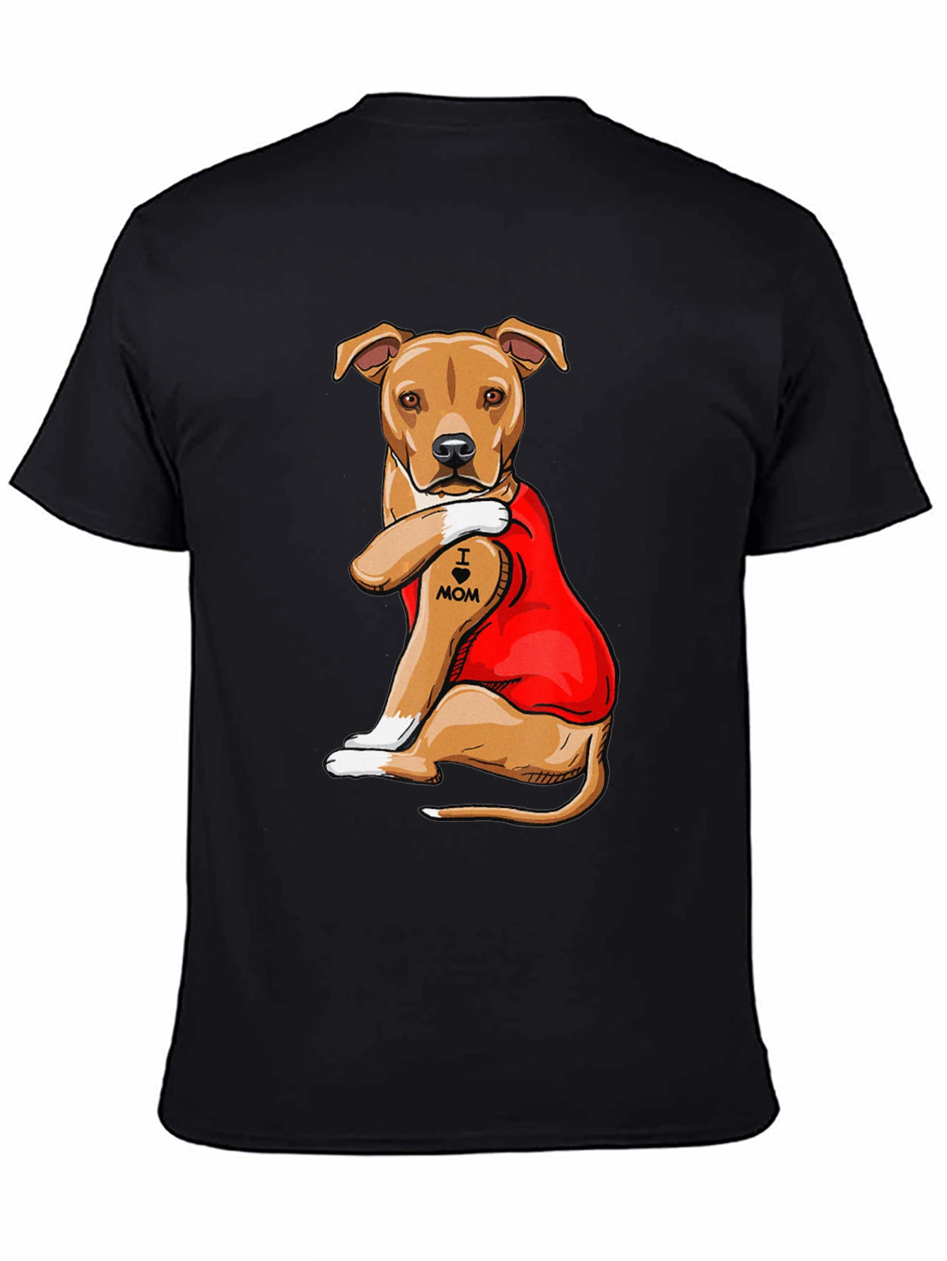 I Heart Mom Dog T-Shirt - Mens