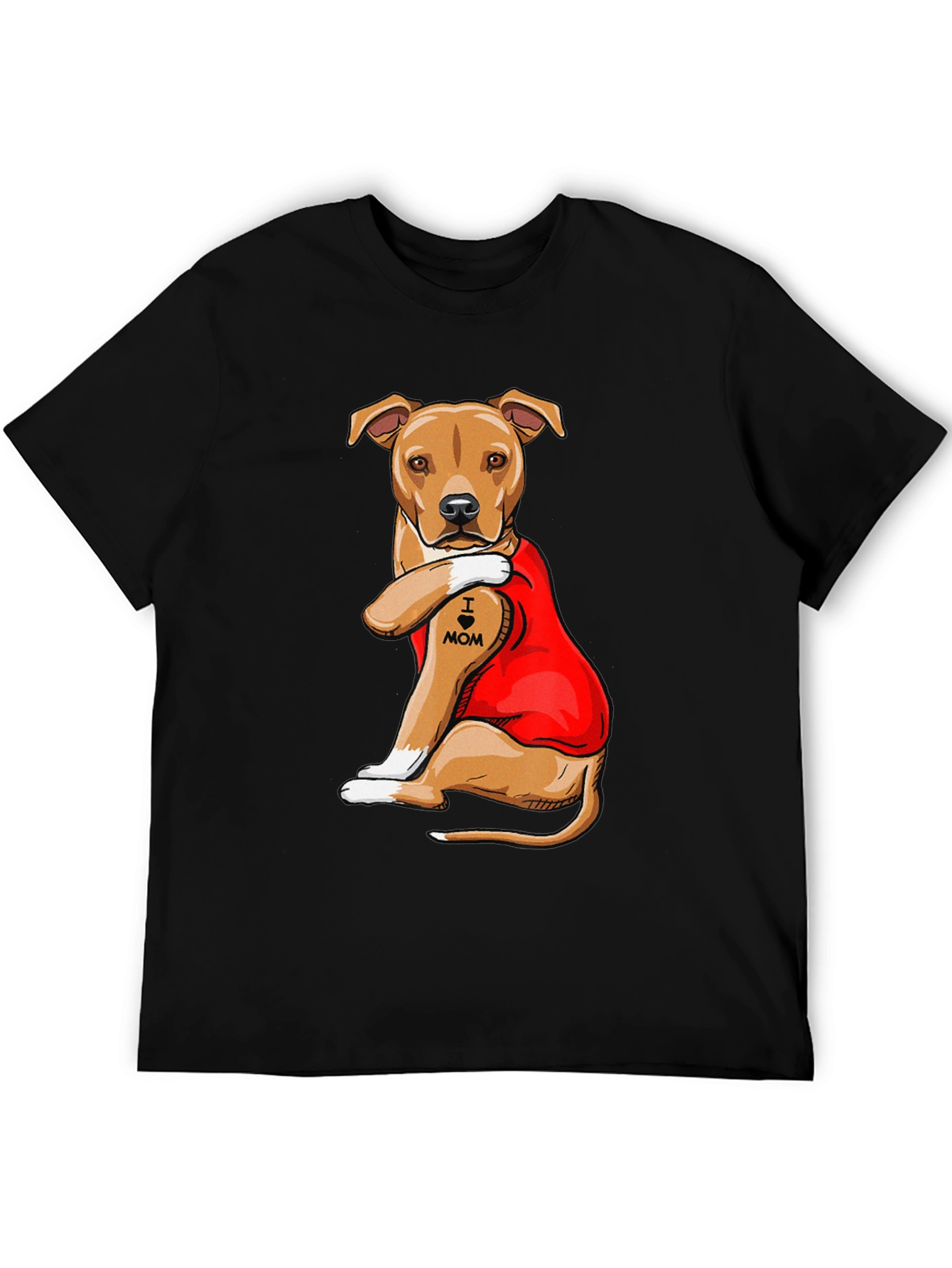 I Heart Mom Dog T-Shirt - Mens