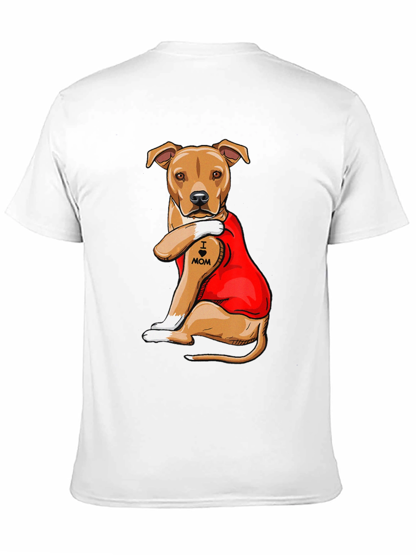 I Heart Mom Dog T-Shirt - Mens