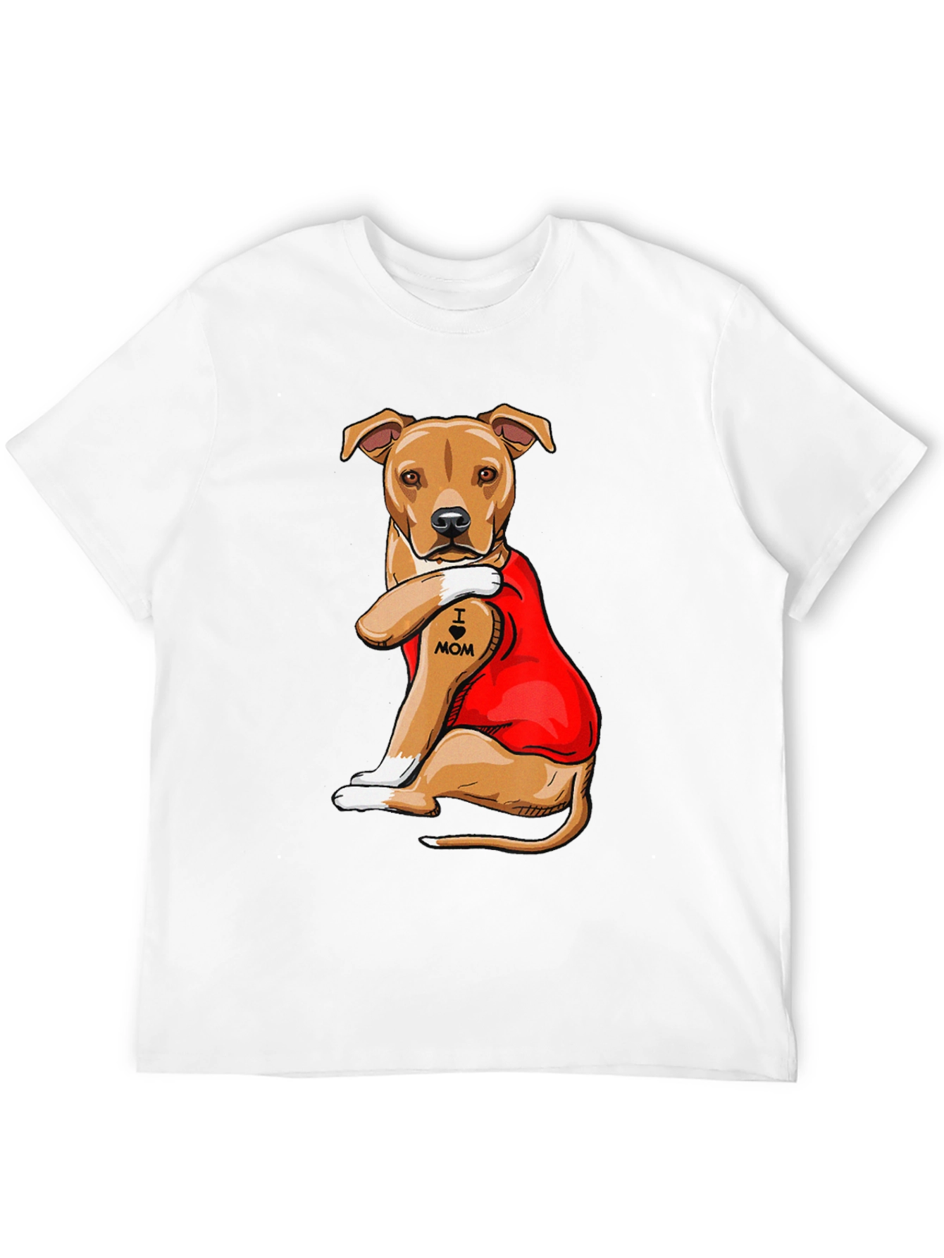 I Heart Mom Dog T-Shirt - Mens