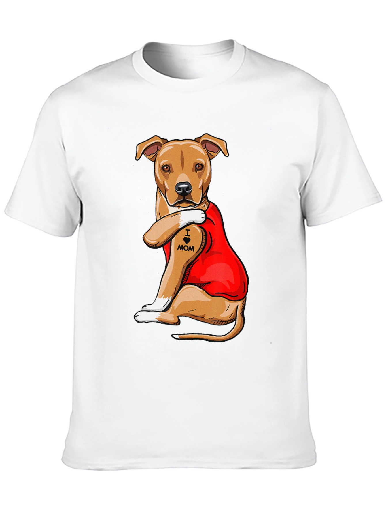 I Heart Mom Dog T-Shirt - Mens