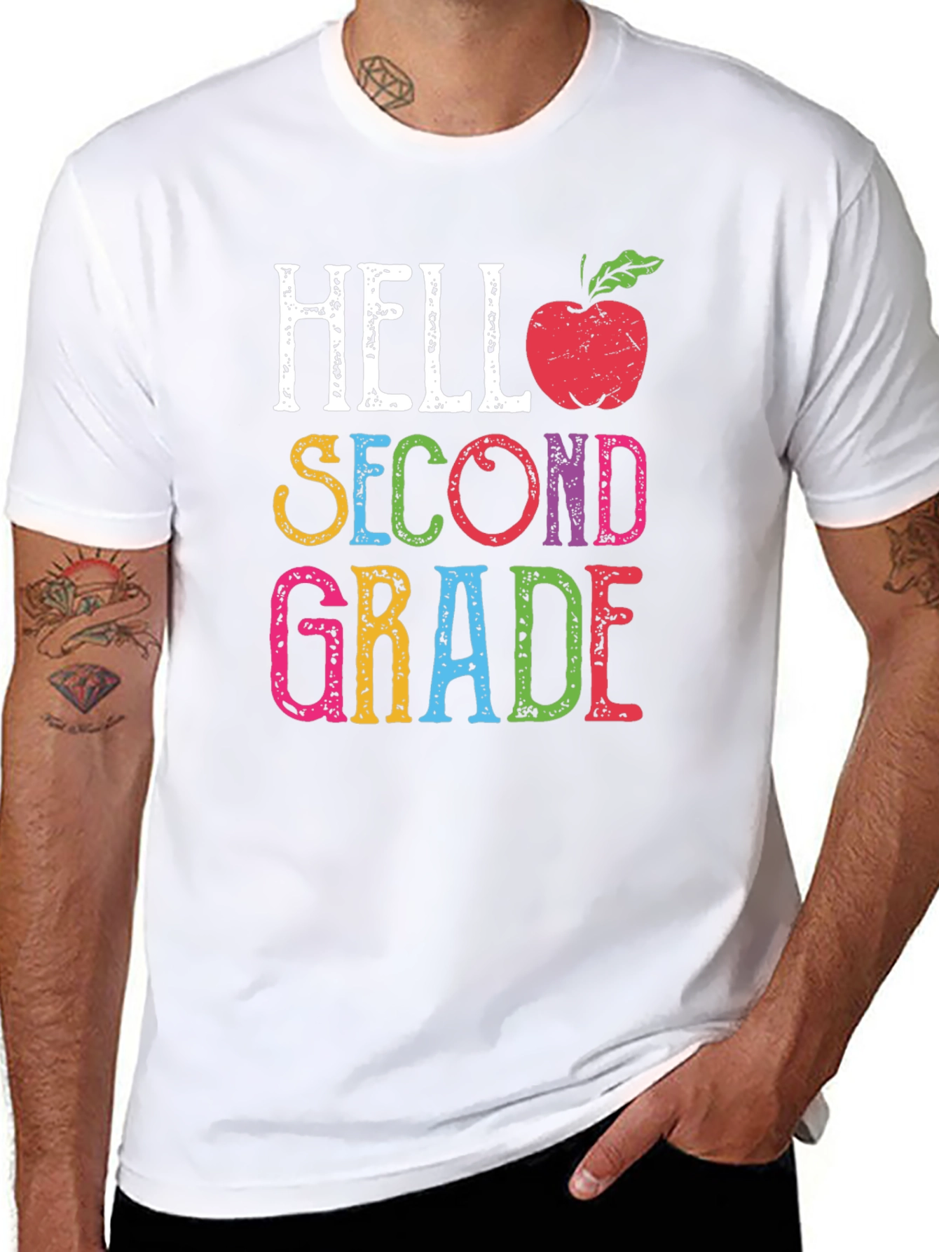 Hello Second Grade Teacher T-Shirt Back to School