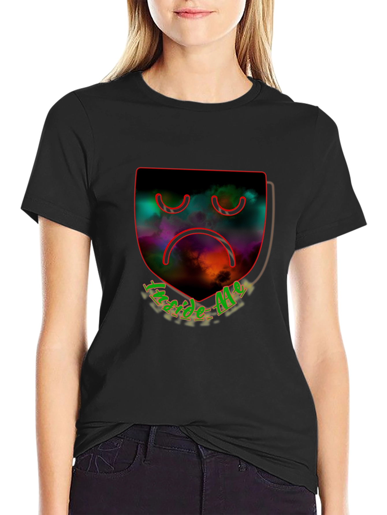 Inside Me Graphic Tee - Sad Face