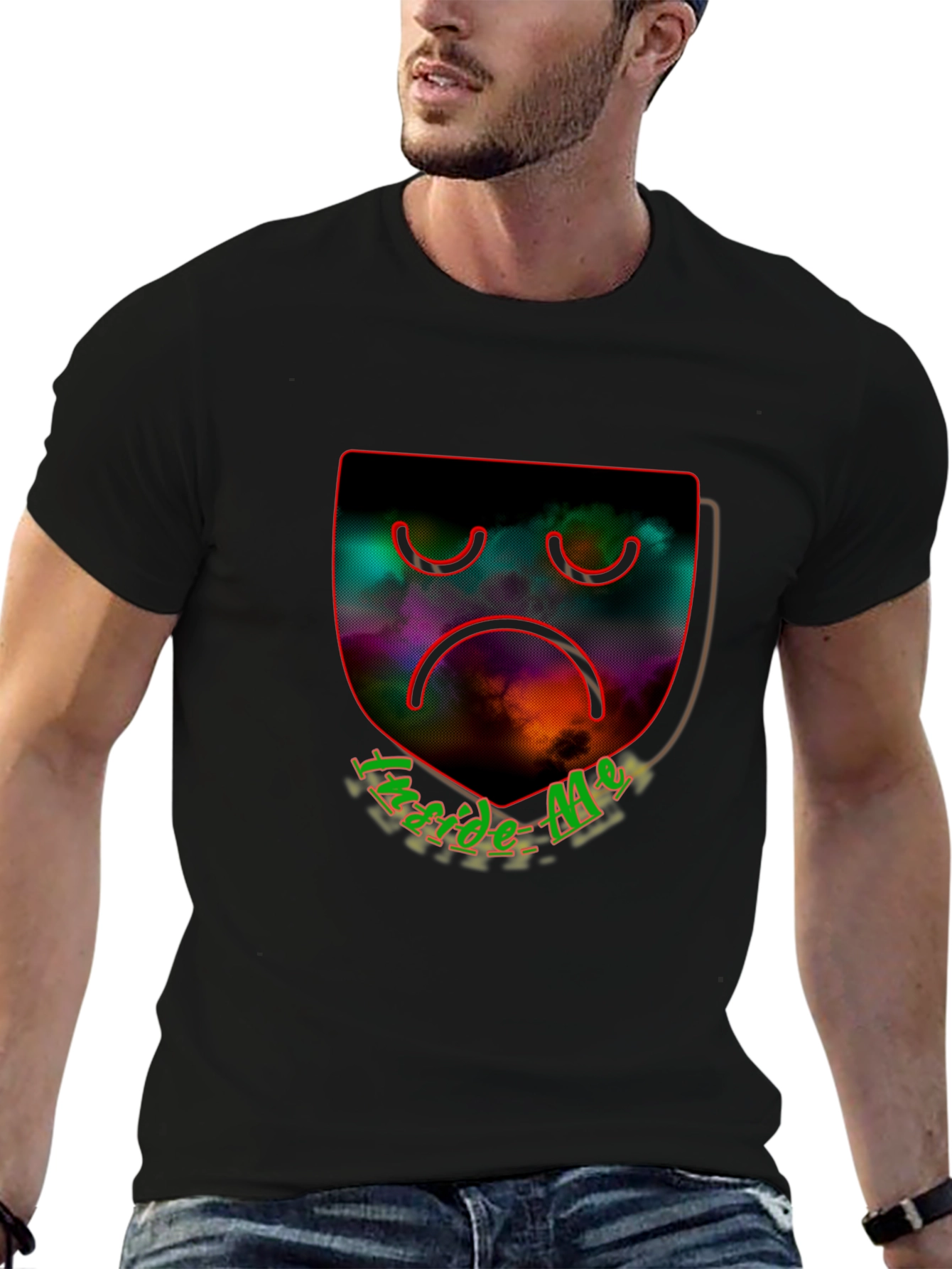 Inside Me Graphic Tee - Sad Face