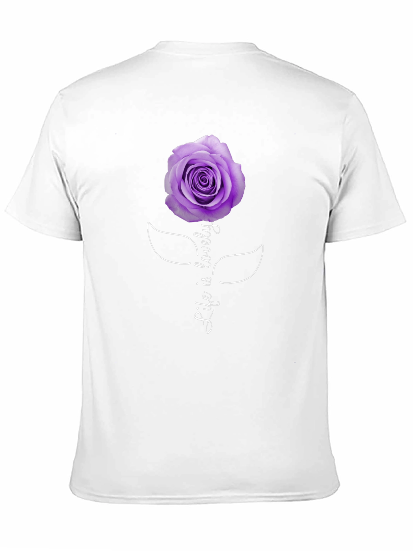 Life is Lovely Rose Graphic Tee - Black