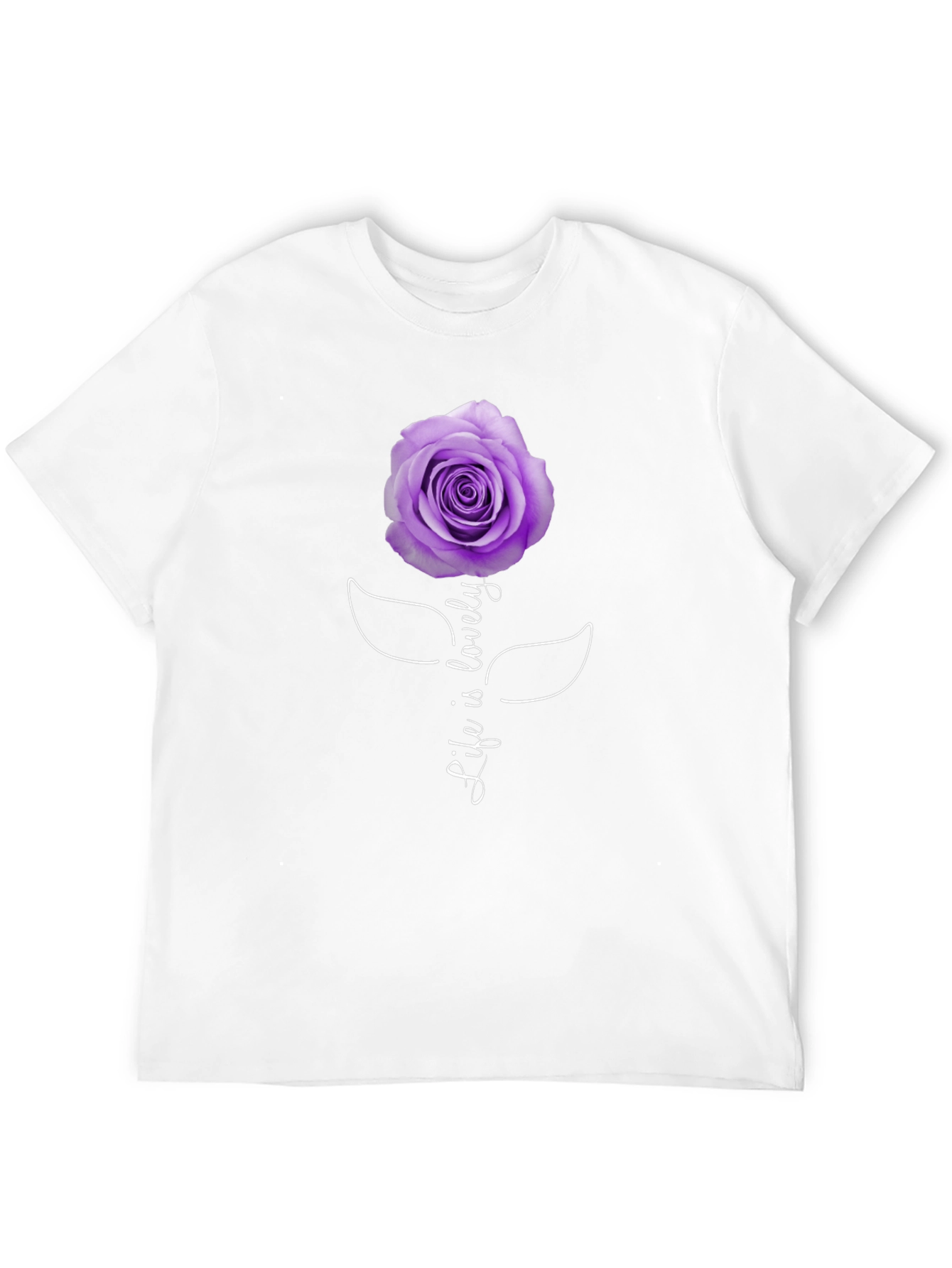 Life is Lovely Rose Graphic Tee - Black