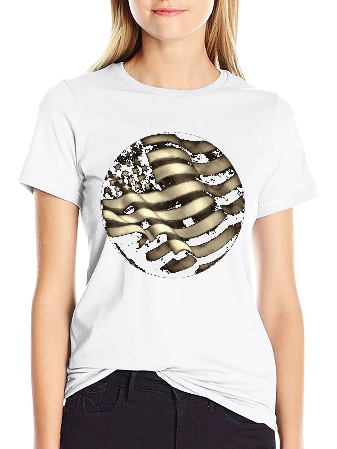 American Flag Graphic T-Shirt - Patriotic Fashion