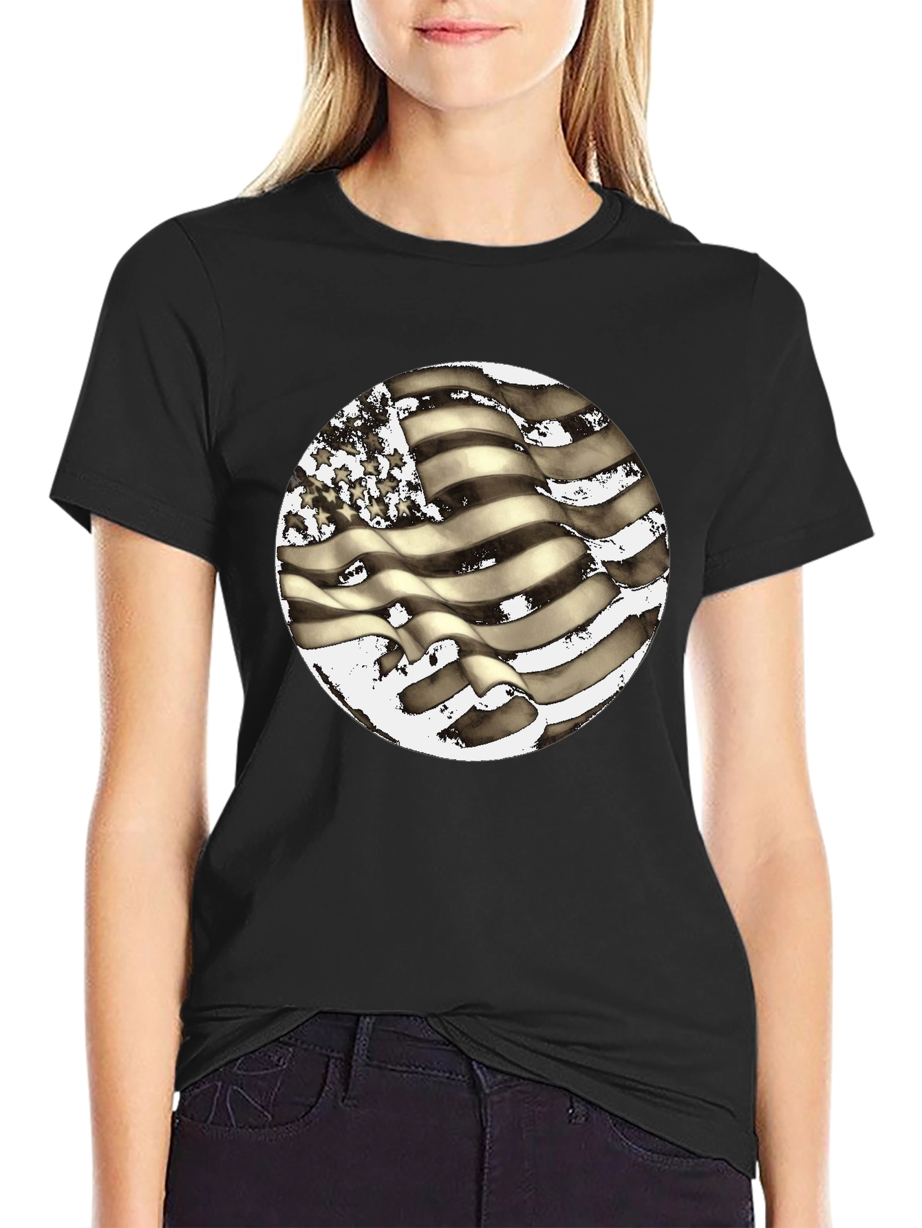 American Flag Graphic T-Shirt - Patriotic Fashion